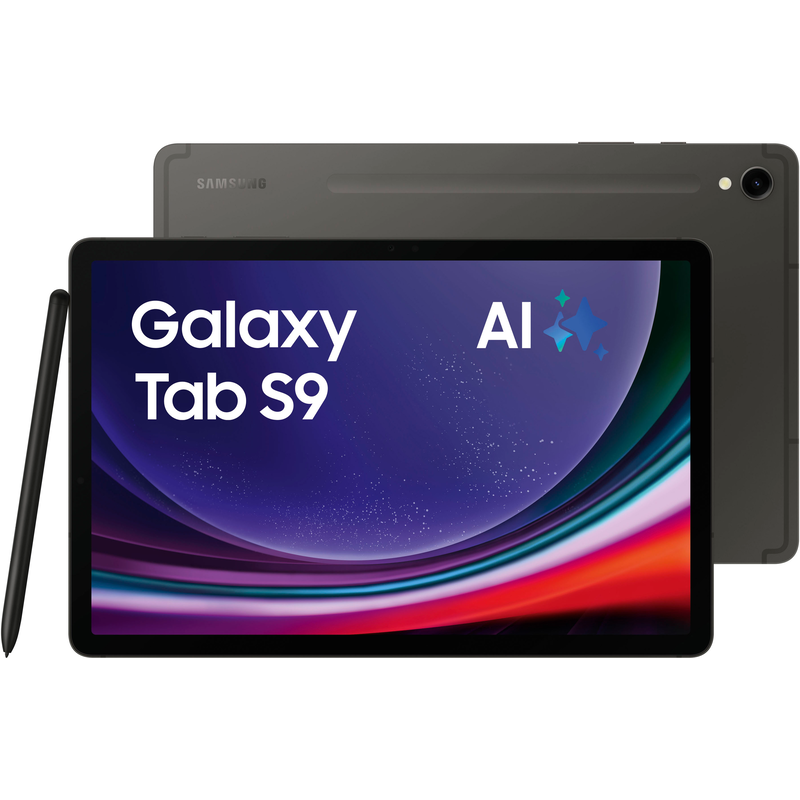 SAMSUNG Tablet »Galaxy Tab S9 WiFi« (27, 81 cm / 11 ′′) Android 128 GB WQXGA AI-Funktionen) Graphite Lithium-Ionen (Li-Ion) 8400 mAh