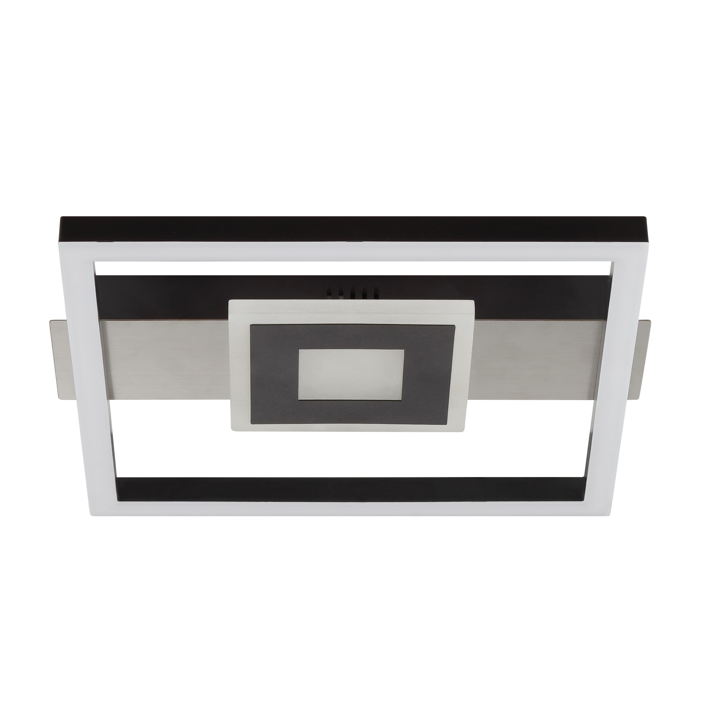 Brilliant LED Deckenleuchte »Baldo« LED-Modul 1 Stk. Warmweiß 28 x 30 cm, 2200 lm, 3000 K, dimmbar, schwarz matt