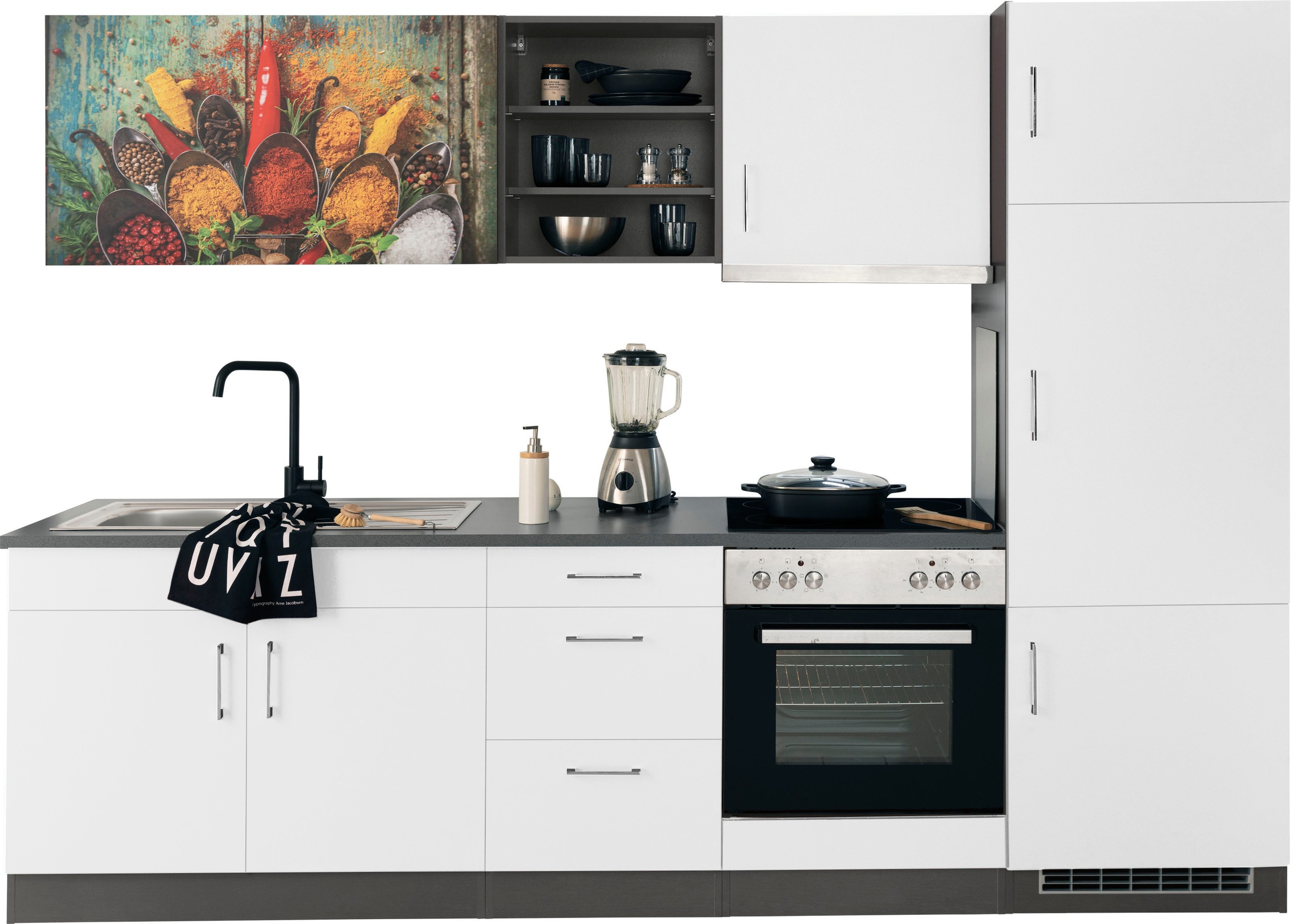 KOCHSTATION Küchenzeile »KS-Paris – Küchen mit einzigartigen Fotomotiven au günstig online kaufen