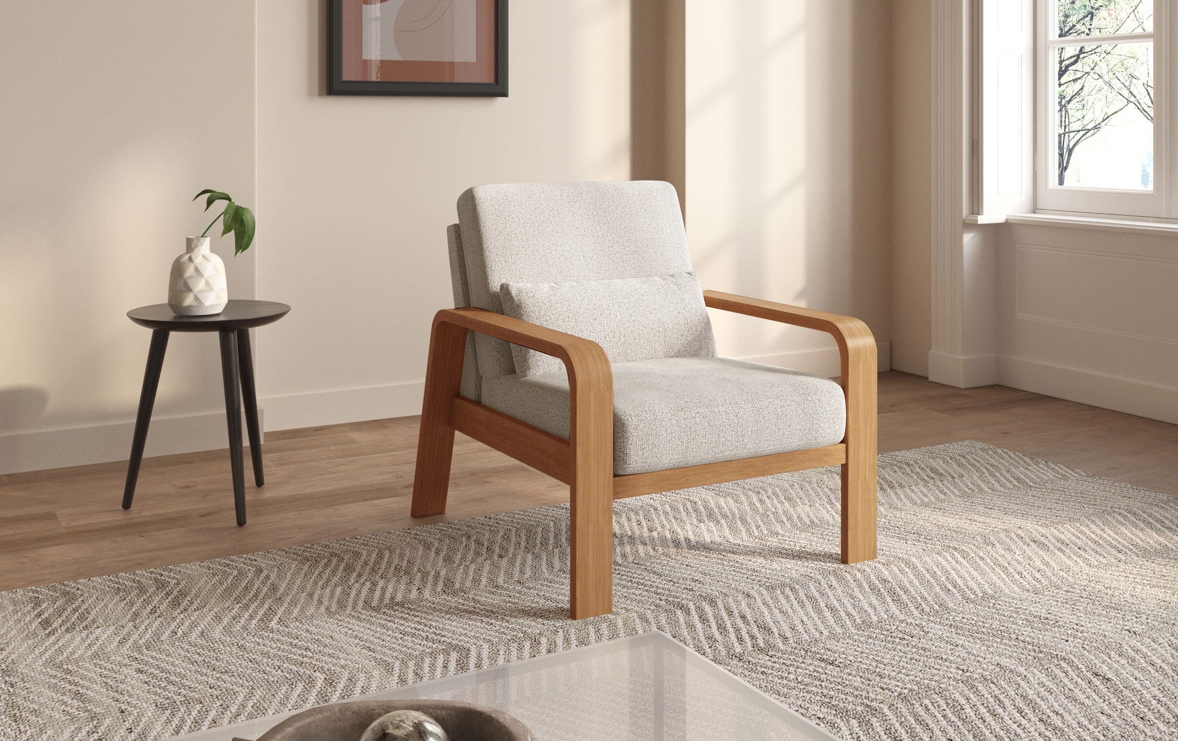 sit&more Sessel "Kolding", Armlehnen aus eichefarbigem Buchenholz, verschie günstig online kaufen