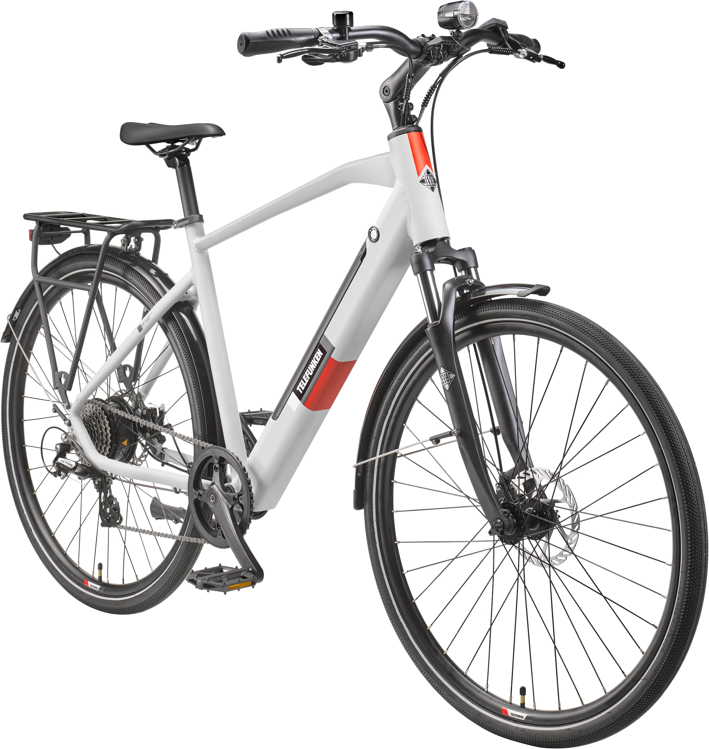 Telefunken E-Bike »E-Trekking Expedition XT490 Herren«, 8 Gang, Shimano, Altus, Heckmotor 250 W, Pedelec, Elektrofahrrad, Herren, innerhalb StVZO, 28 Zoll