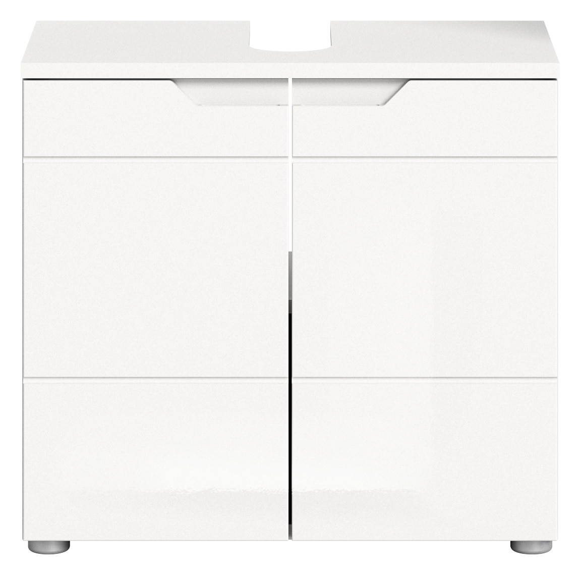 INOSIGN Waschbeckenunterschrank »CAPRI, Breite 63 cm, mit Siphonausschnitt, 2 Türen & 1 Einlegeboden«, WBU, Unterschrank, Badschrank, Badunterschrank, Waschbeckenschrank