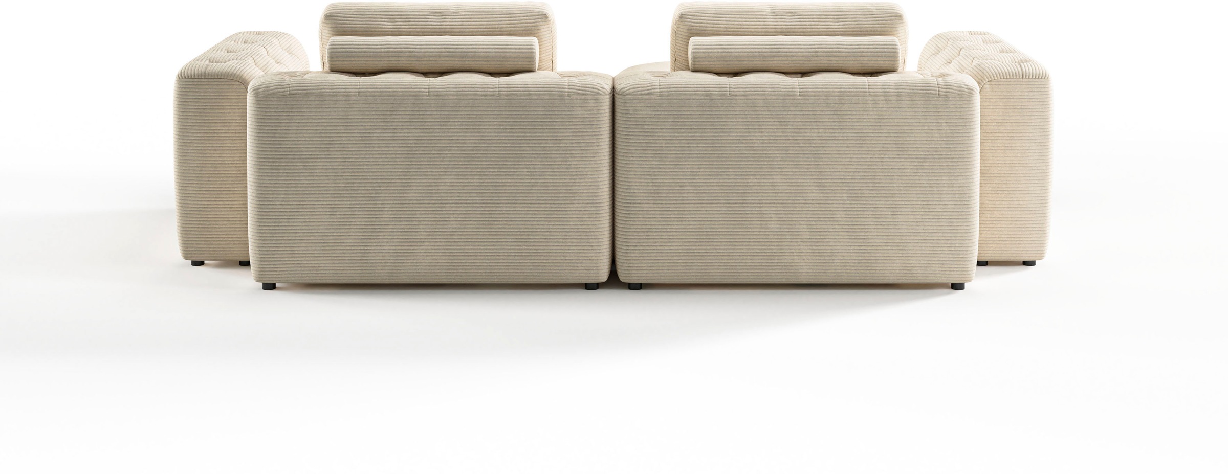 RAUM.ID Ecksofa »Cushid L-Form«, Modulset, bestehend aus 3 Teilen