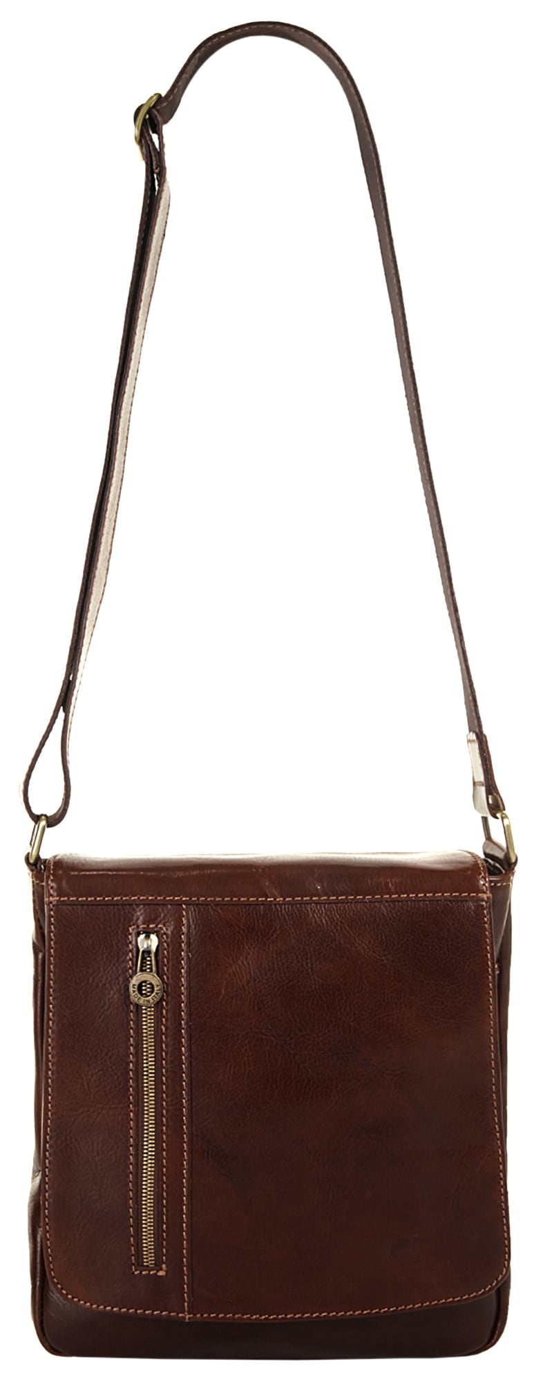 Piké Umhängetasche echt Leder, Made in Italy