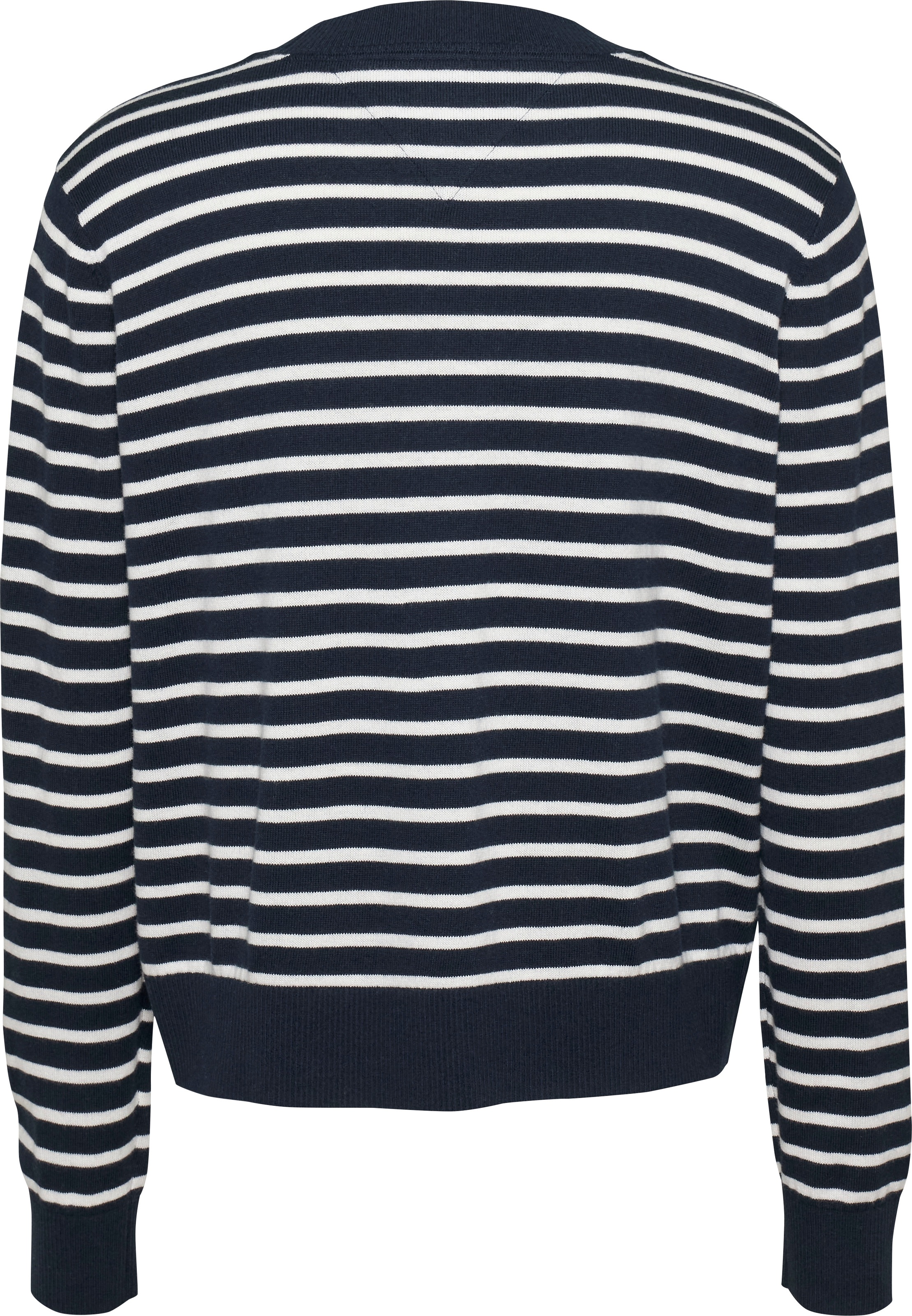 Tommy Jeans Strickpullover »TJW ESSENTIAL VNECK SWEATER EXT«, mit Logostickerei
