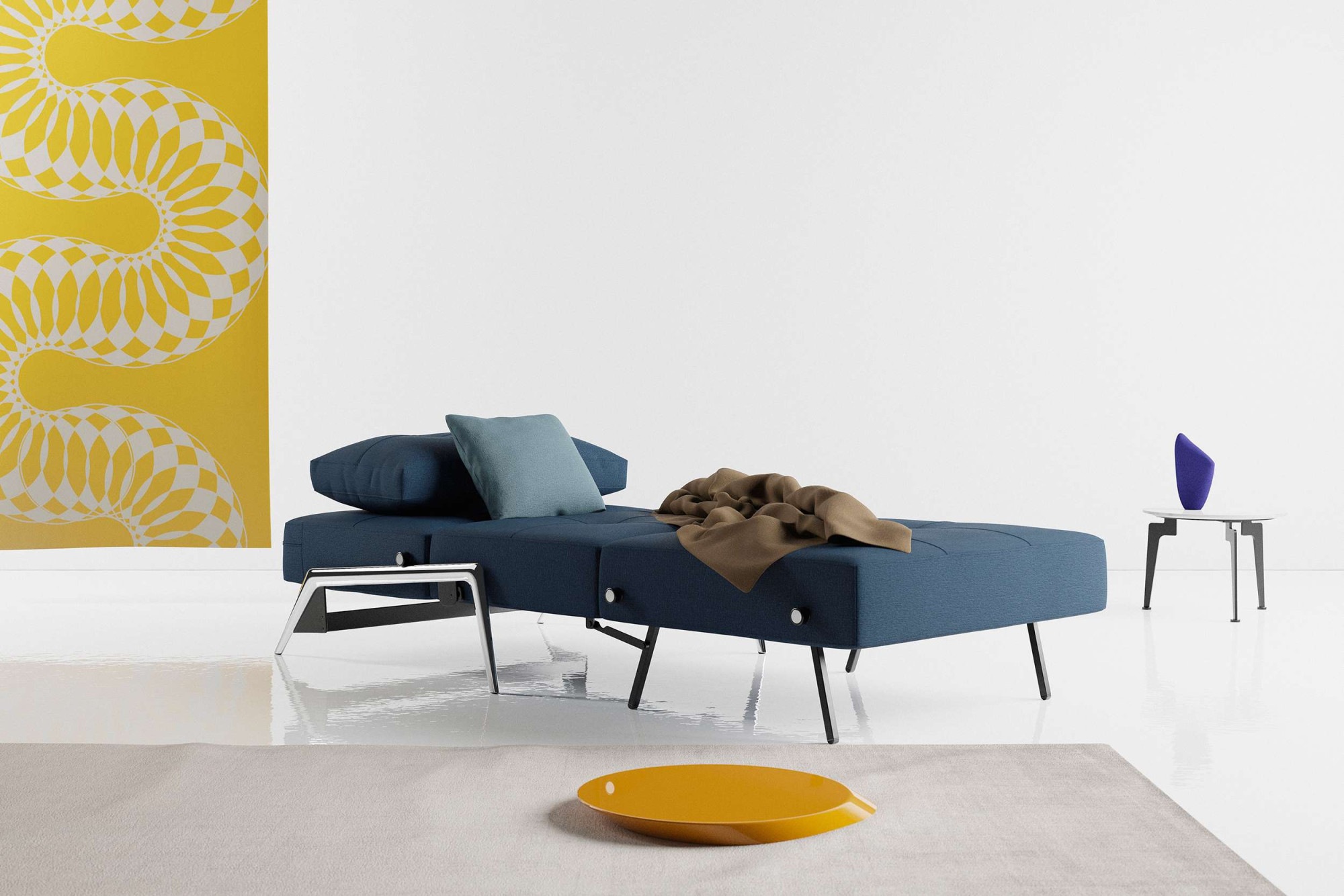 INNOVATION LIVING ™ Sessel »CUBED Schlafsessel«, Frontauszug, sehr platzsparend, abgewinkelt Sitzen - waagerecht Liegen