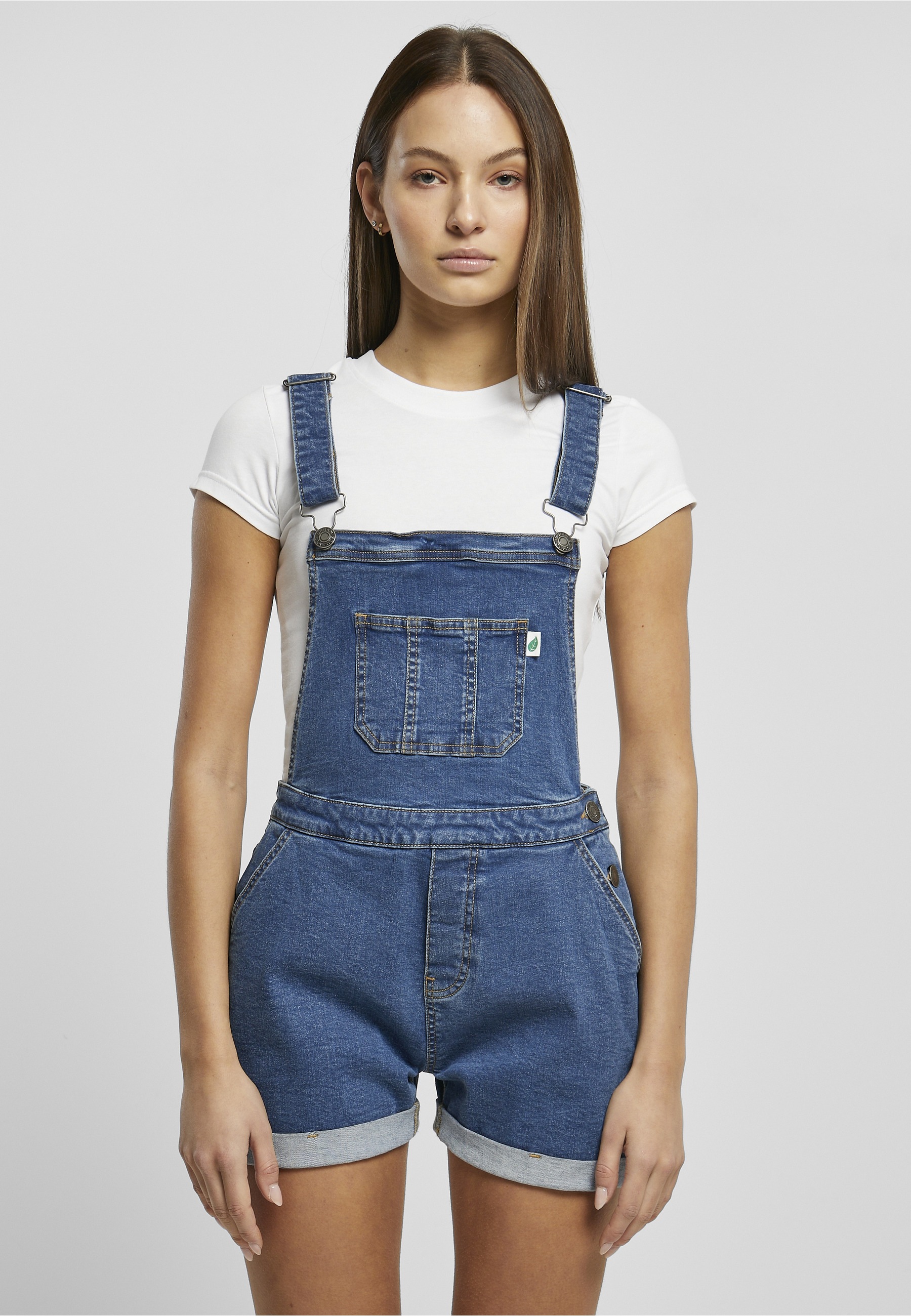 URBAN CLASSICS Jumpsuit »Urban Classics Damen Ladies Organic Short Dungaree« 1 Stk.