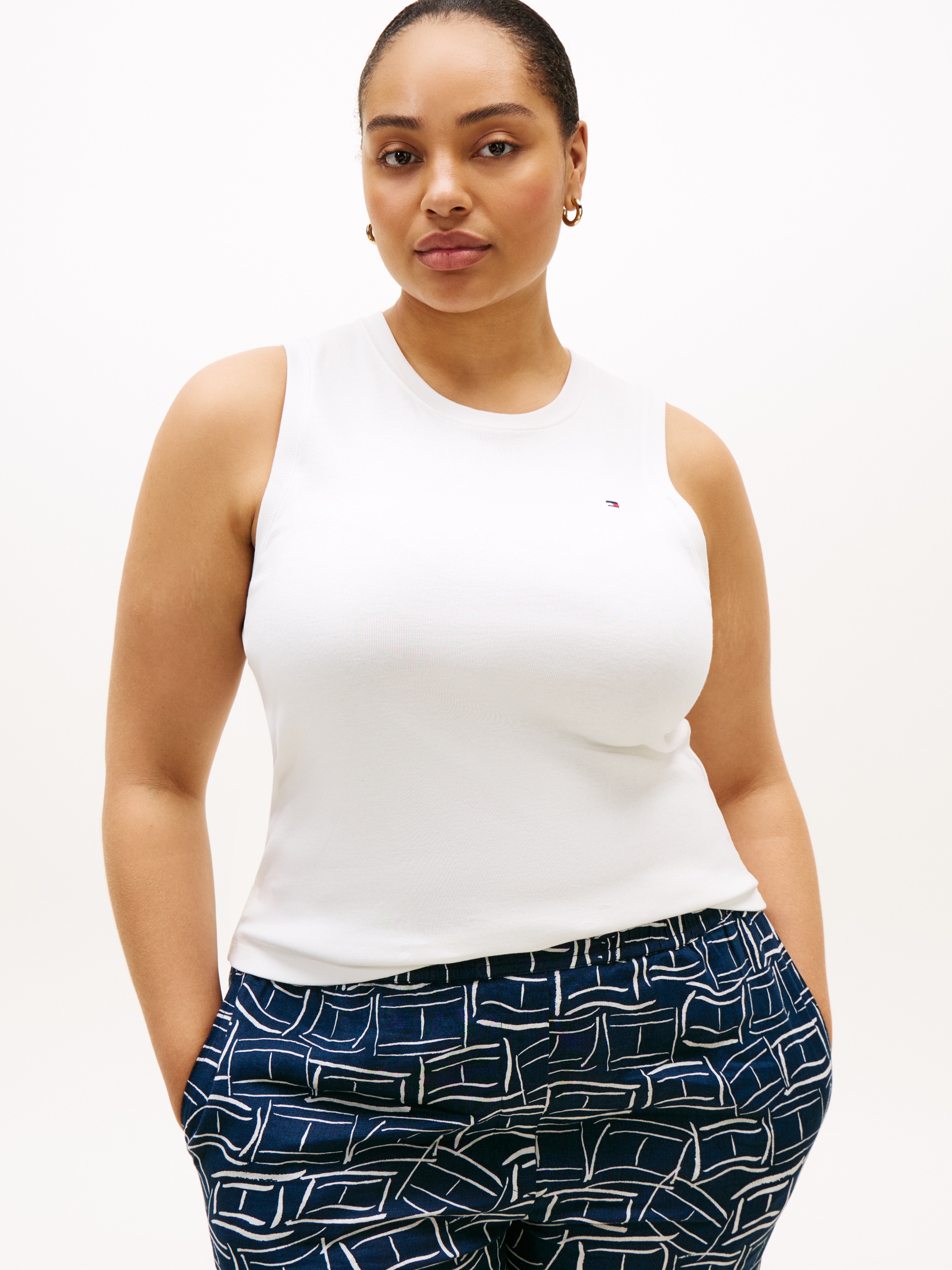 Tommy Hilfiger Curve T-Shirt »CRV SLIM CODY C-NK TANK« in großen Größen