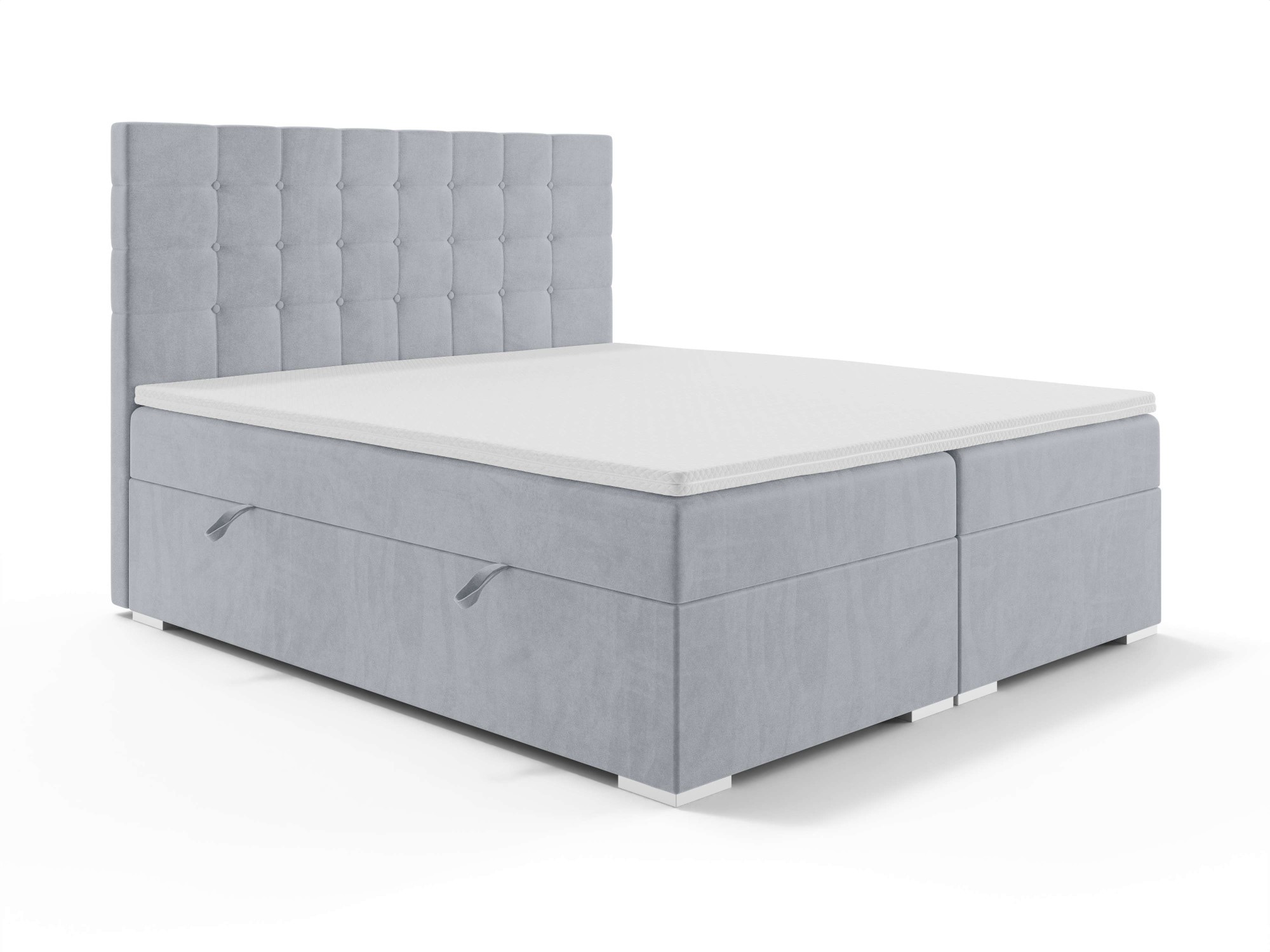 INOSIGN Polsterbett »Semla mit Matratze und Topper, in 3 Breiten (140, 160 und 180 cm)«, Boxspringbett mit Kopfteil, Bettkasten, Matratze (BFK/TFK) und Topper