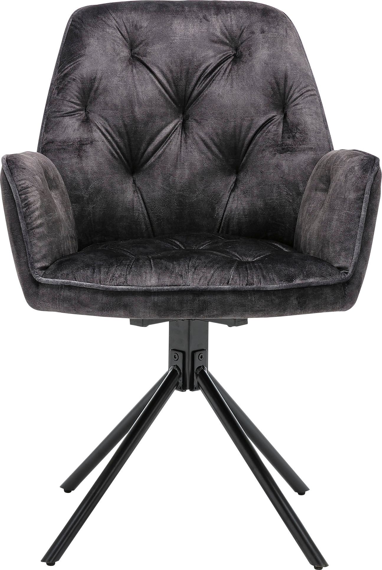 byLIVING Esszimmerstuhl »Sarina« (Set) 2er-Set, hochwertiger Vintage-Samt B günstig online kaufen