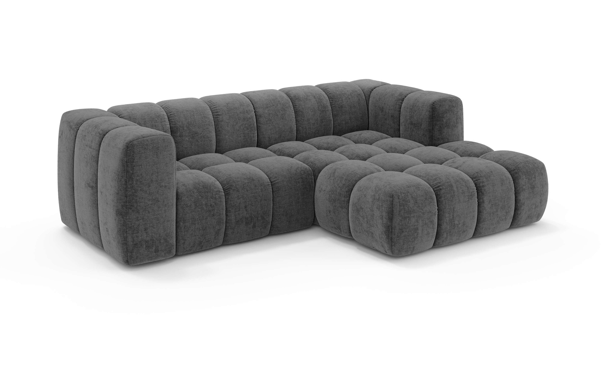 homsy by Ana Johnson Ecksofa »»L« BOUBELLE L-Form, Design-Sofa, Bubble-Optik, Breite 247 cm« hoher Sitzkomfort dank Wellenunterfederung, L Sitztiefe 63 cm