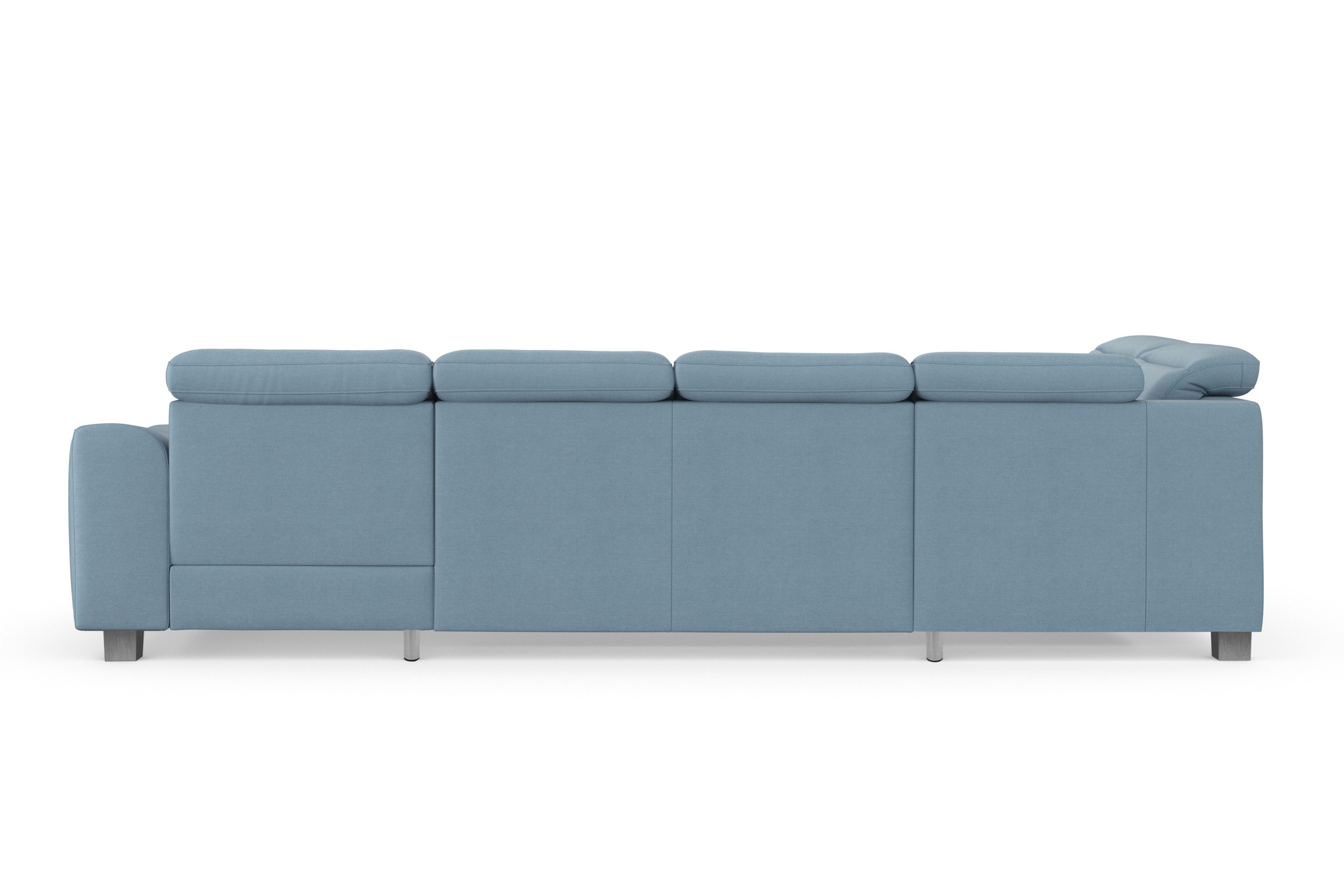 sit&more Wohnlandschaft »Dundee U-Form«, mit Federkern und Edelstahlfüßen, wahlweise mit Kopfteilverstellung