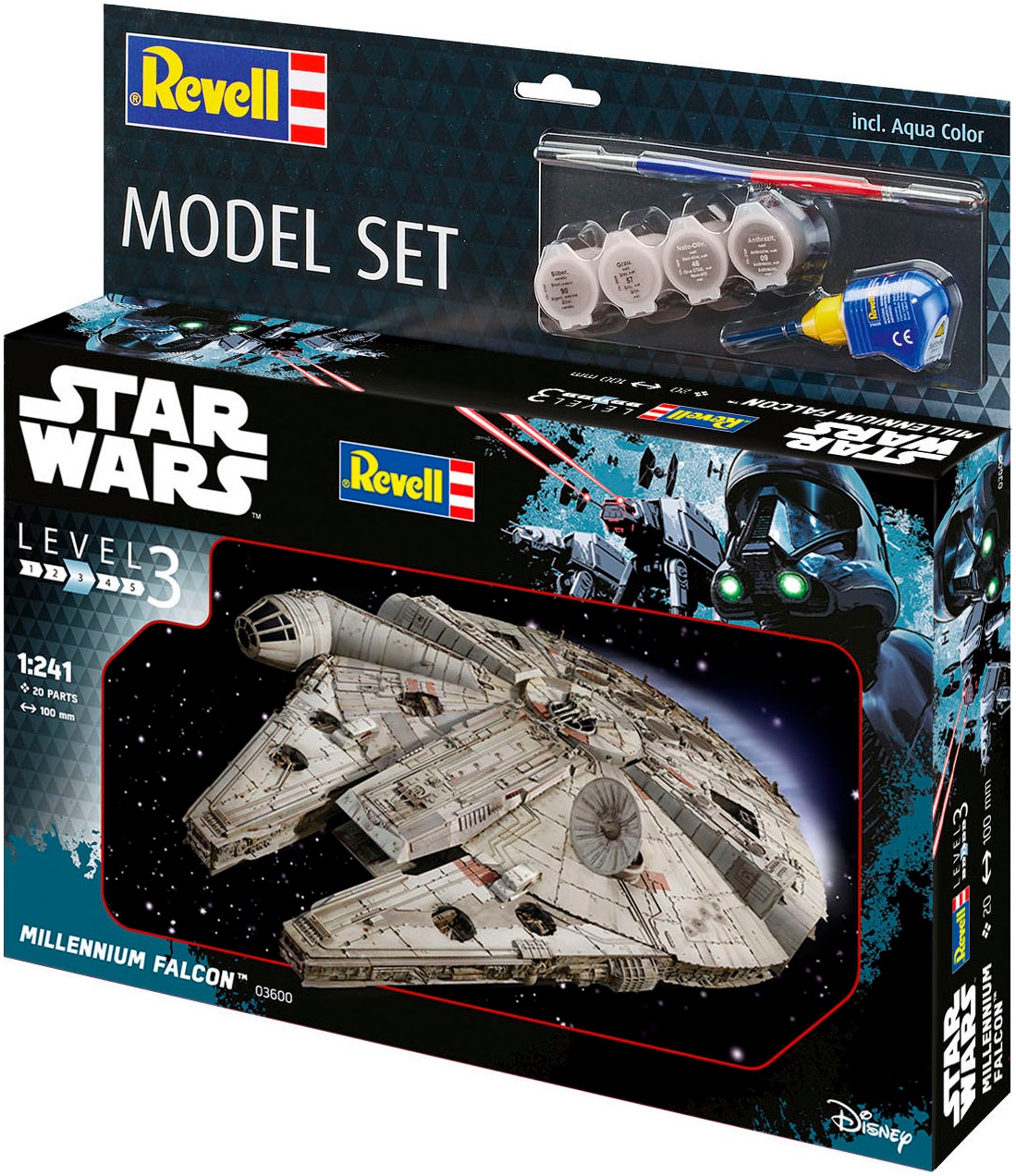 Revell® Modellbausatz »Millennium Falcon, Star Wars«, 1:241, Made in Europe