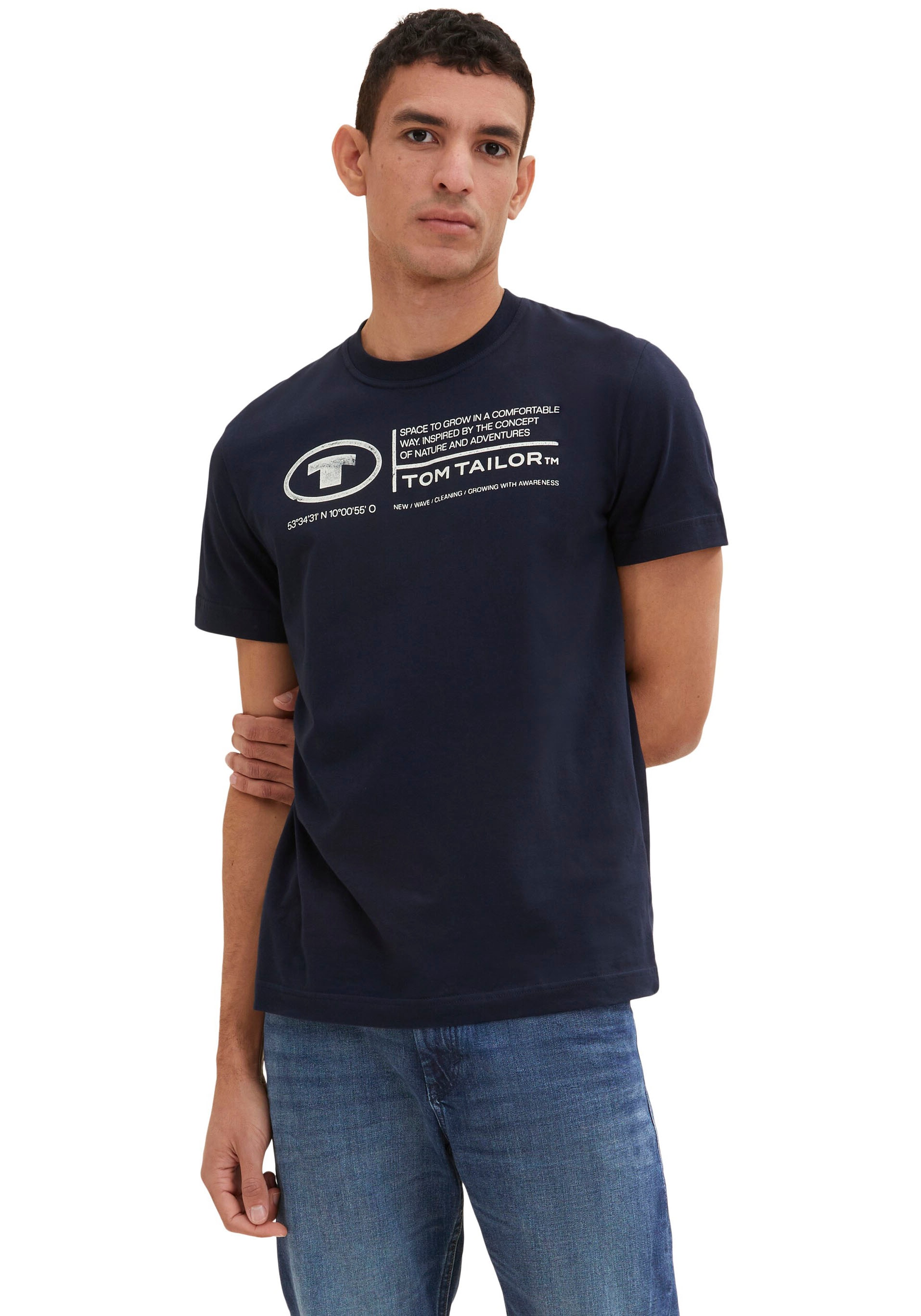 online Tailor »Tom Frontprint« TOM kaufen Print-Shirt TAILOR T-Shirt Herren