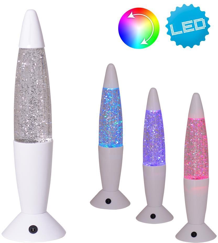 näve LED Tischleuchte »GLITTER«, Leuchtmittel LED-Board | LED fest integriert, Material: Metall/Kunststoff, Farbe: bunt, Ein- /Ausschalter
