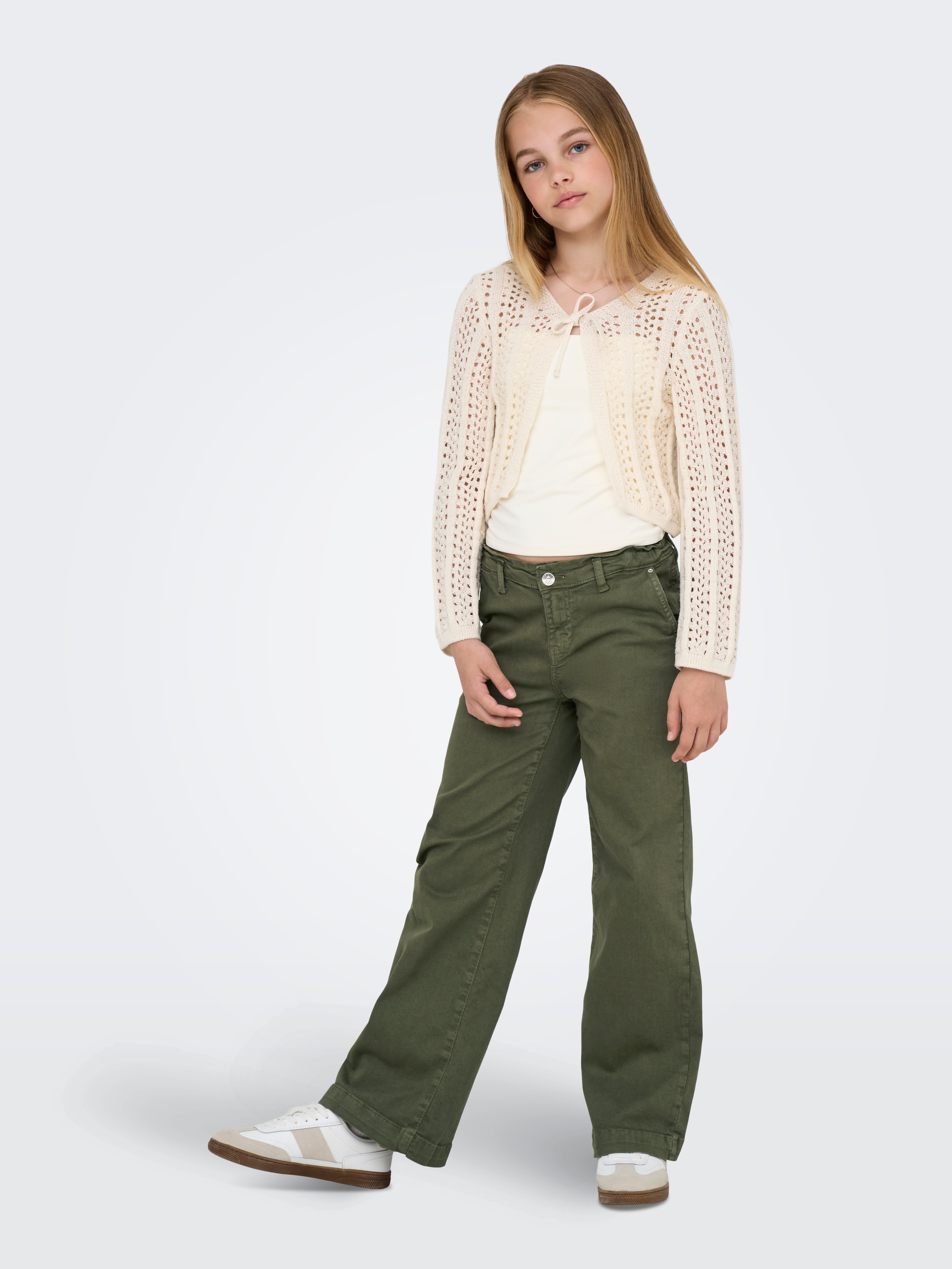 KIDS ONLY Strickjacke »KOGMARINA LIFE 3/4 CROP V-NECK KNT NOOS«