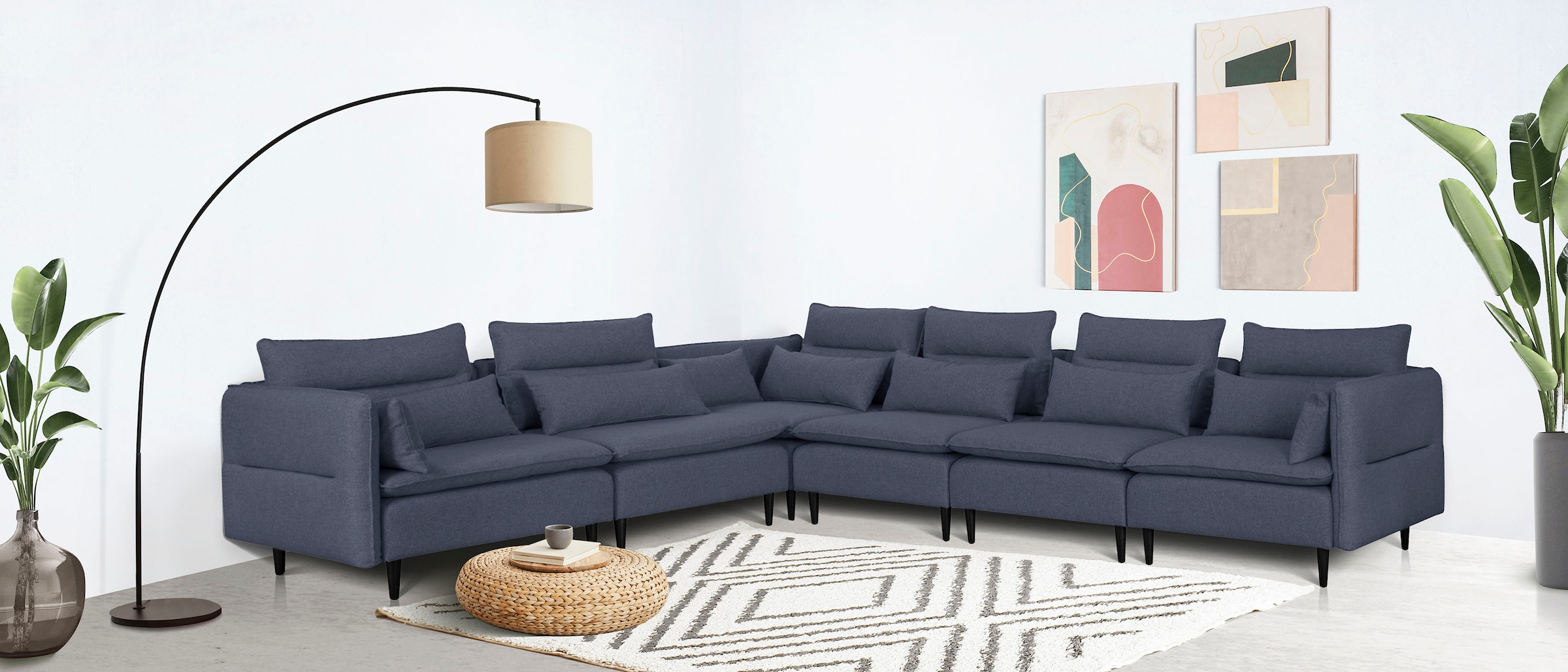 andas Ecksofa »ALVIK L-Form«, zusammengesetzt aus Modulen, erweiterbar mit günstig online kaufen