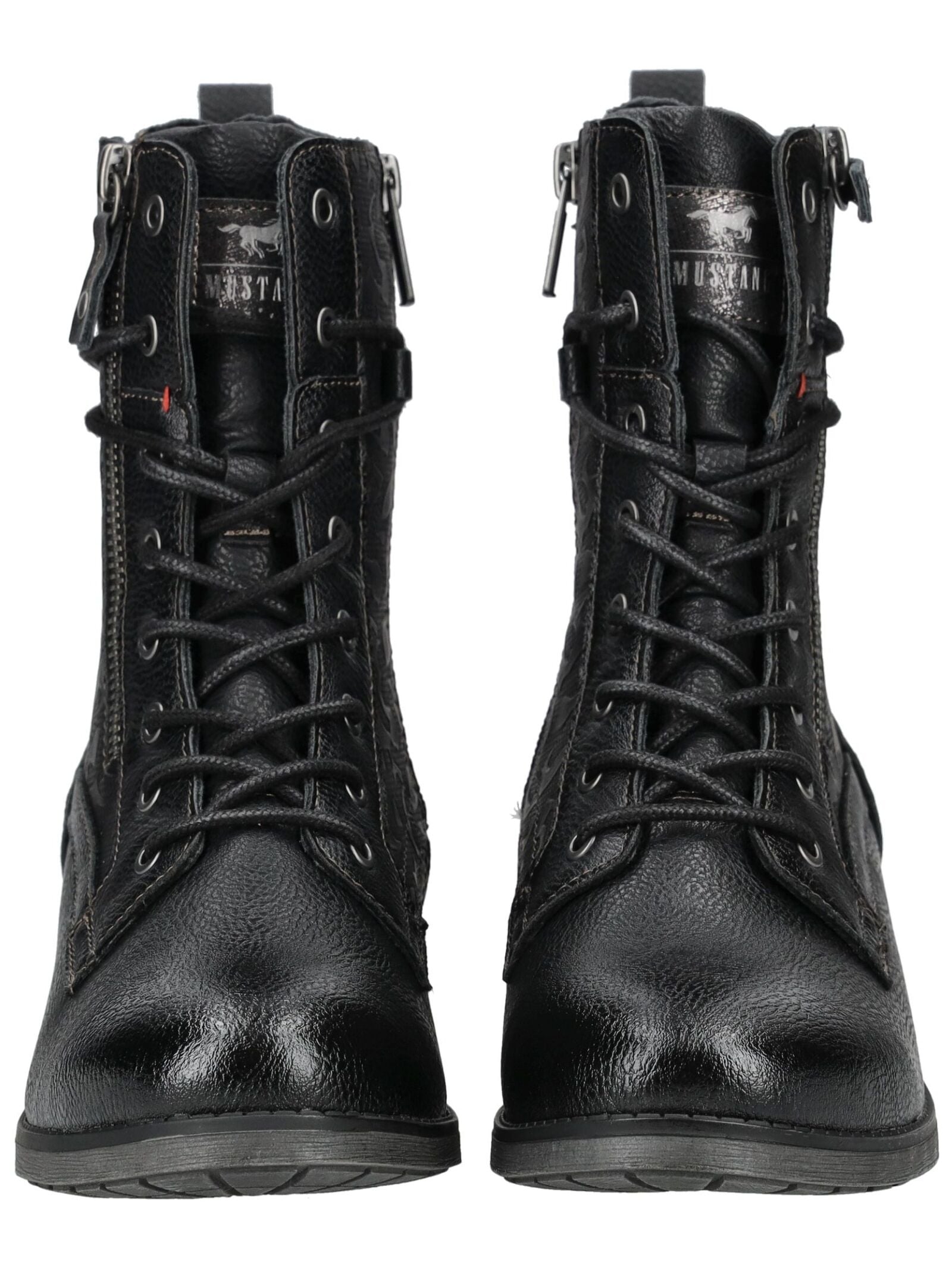 Mustang Shoes Schnürstiefelette »Mustang Shoes Stiefelette Lederimitat/Textil«