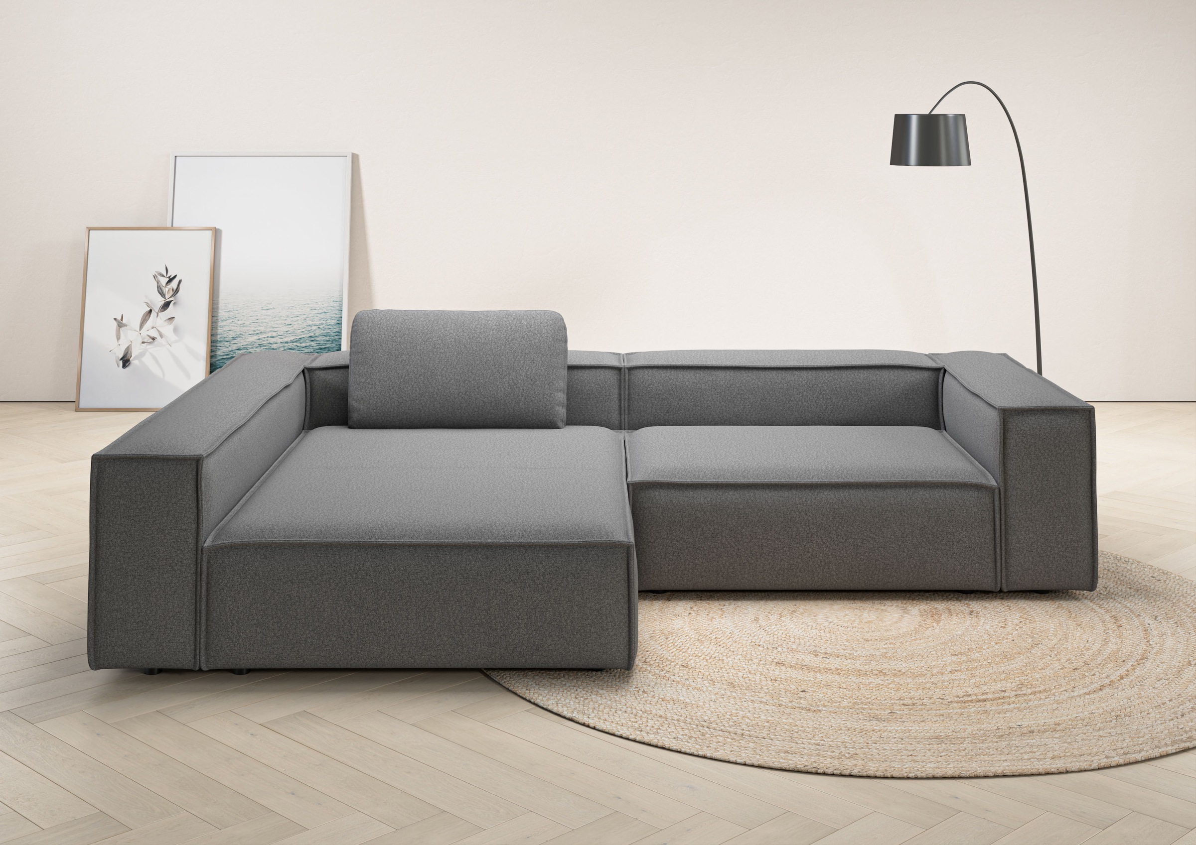 PLACES OF STYLE Ecksofa »Watertown, moderne XXL L-Form, 306 cm breit« Komfo günstig online kaufen