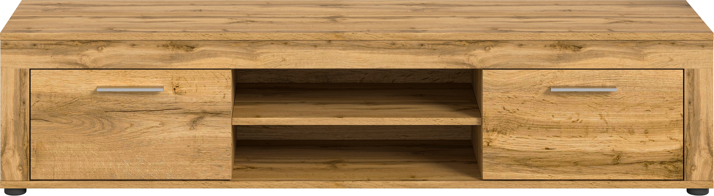 INOSIGN Lowboard »Aosta, Breite 160 cm, in verschiedenen Farbausführungen«, mit 2 Klappen und 2 offenen Fächern, TV-Board, Mediaboard, TV-Möbel