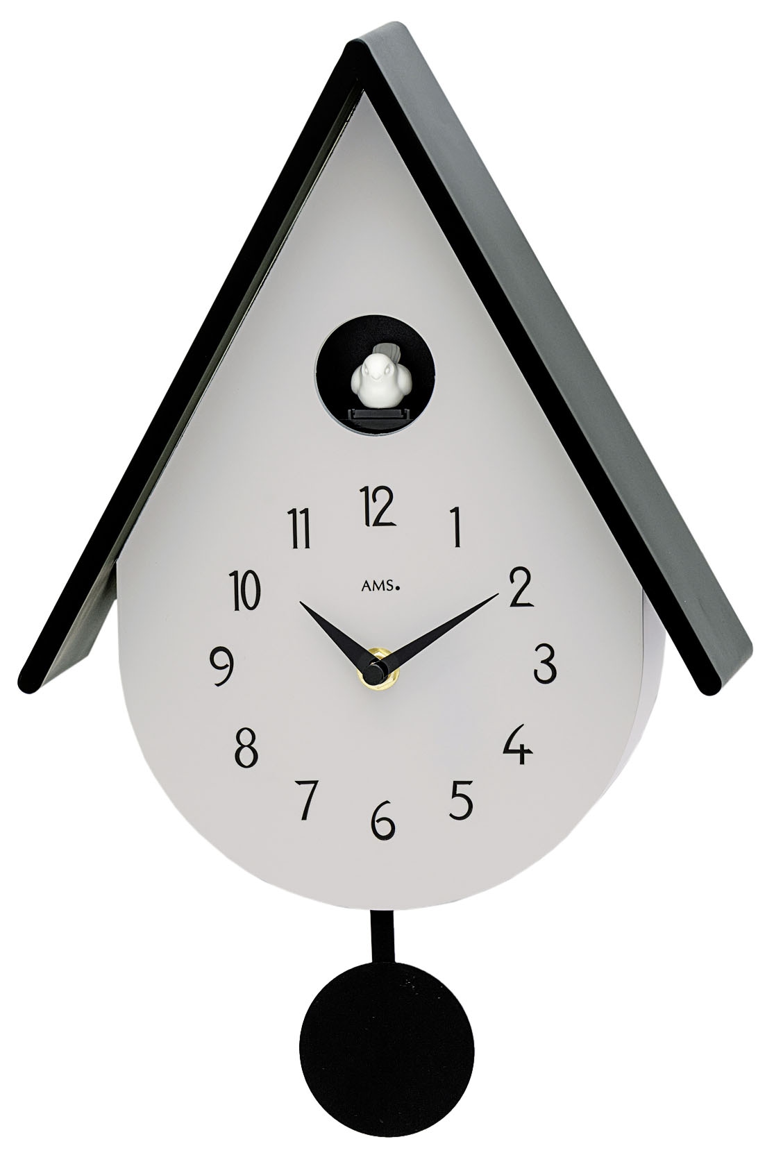 AMS Pendelwanduhr Quarzuhr,Kunststoff,Wohnzimmer,Esszimmer,Küche,Arbeitszimmer,Büro,Flur