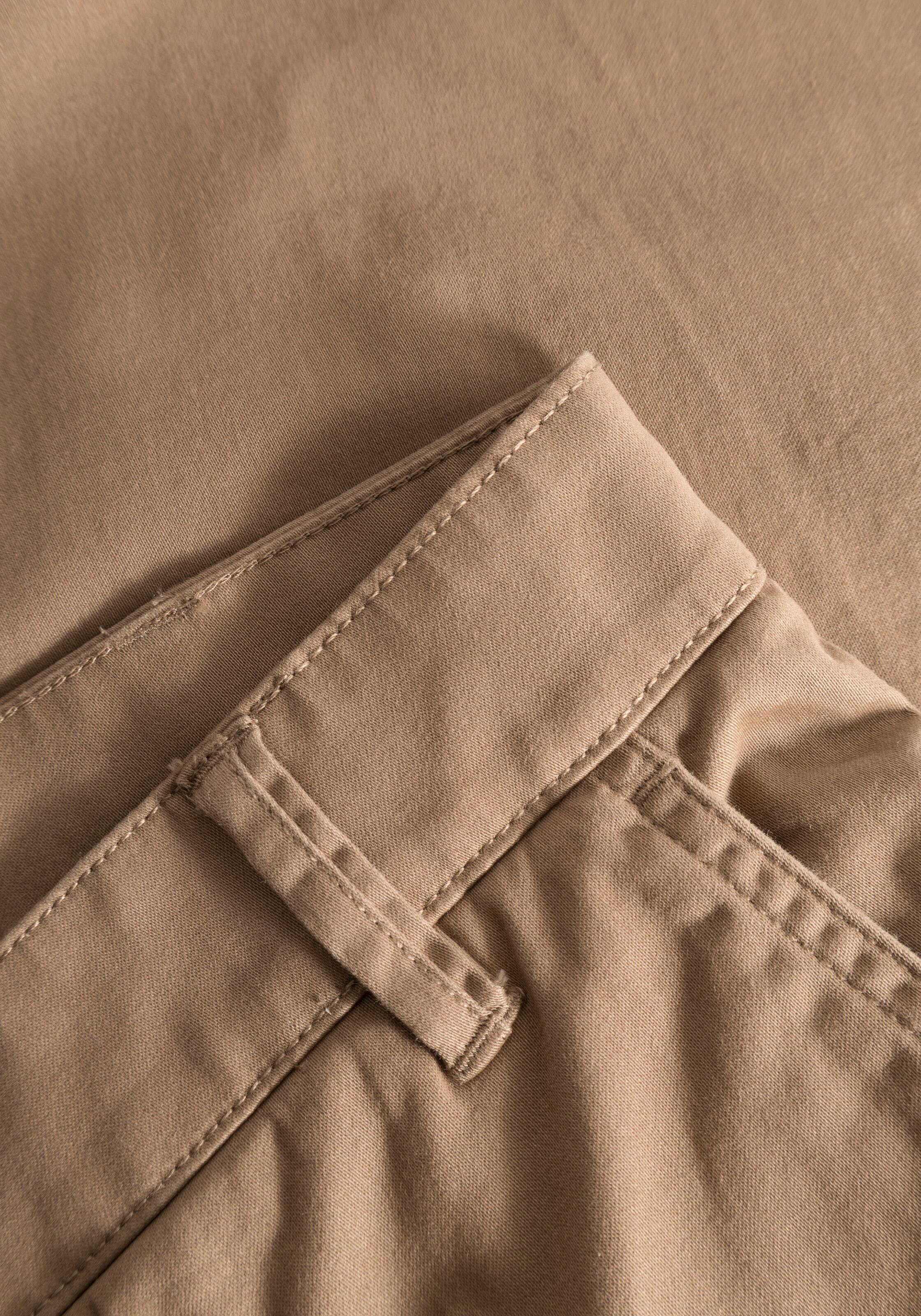 KnowledgeCotton Apparel Chinohose »LUCA slim«  mit Label-Stichting hinten