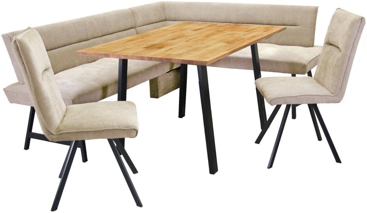 Home affaire Eckbankgruppe »Sava« Set, 4 Stk. tlg. Eckbank mit Wellenfederu günstig online kaufen