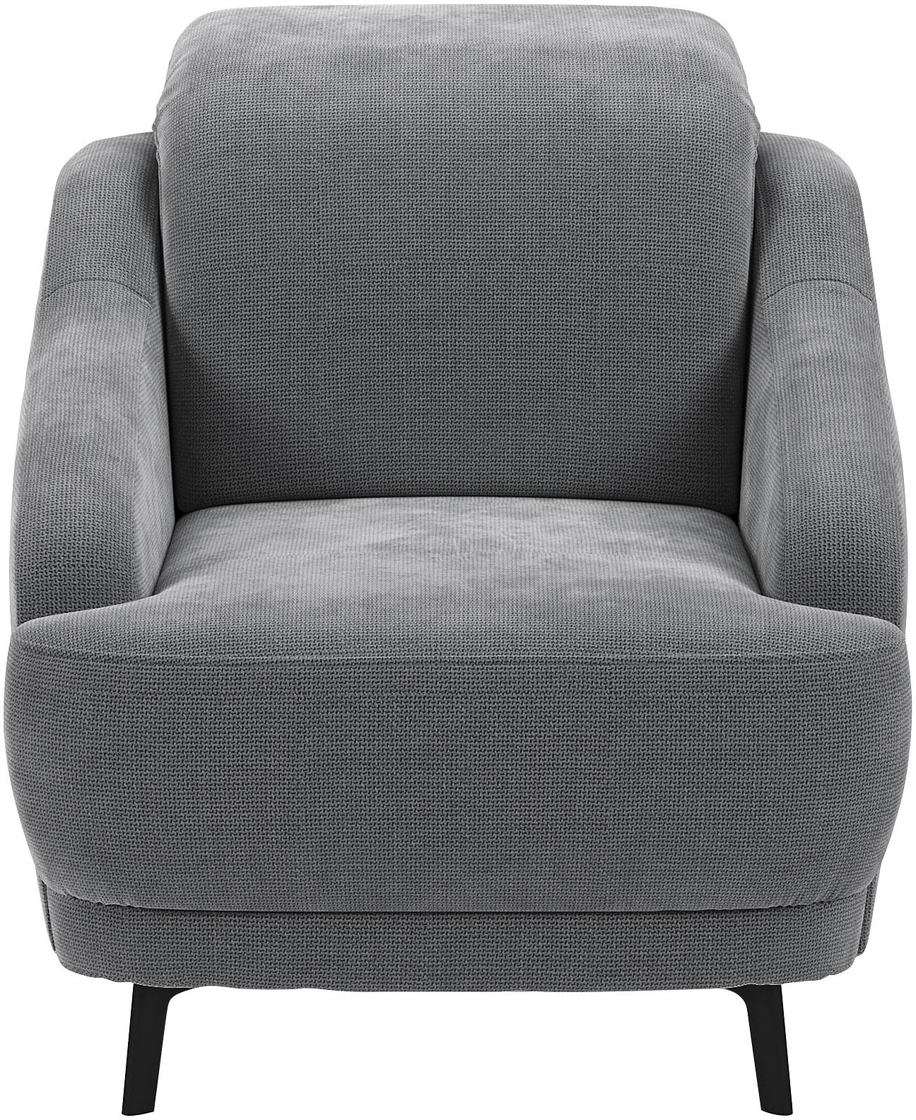 sit&more Sessel »Blues«, (1 St.), mit Metallfüßen, schwarz-matt günstig online kaufen