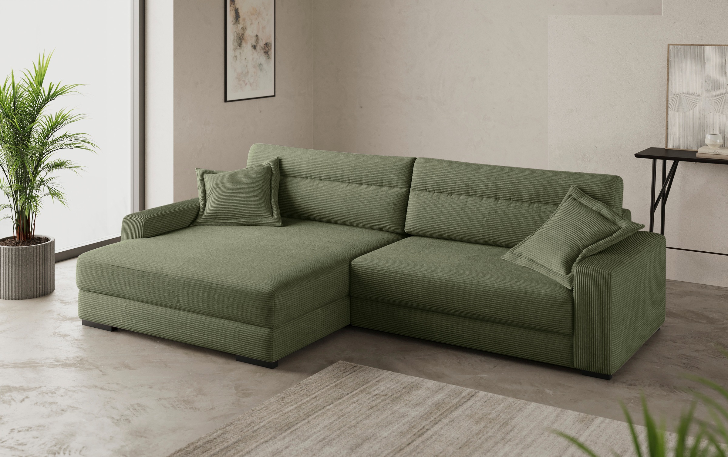 Mr. Couch Ecksofa »Marcello L-Form«, inklusive EasyBett und Bettkasten günstig online kaufen