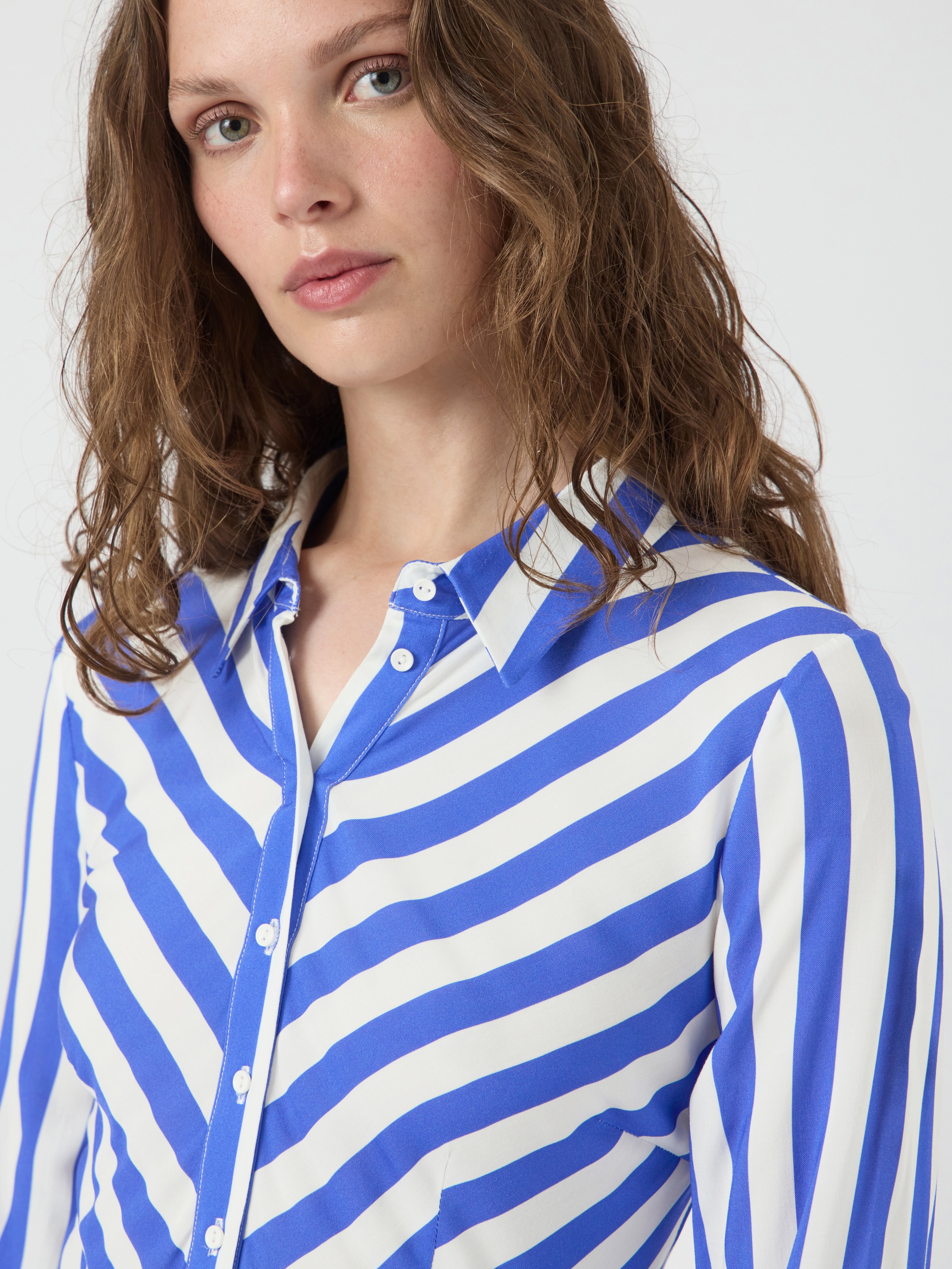 Y.A.S Hemdblusenkleid »YASSAVANNA LONG SHIRT DRESS«, mit 3/4 Ärmel