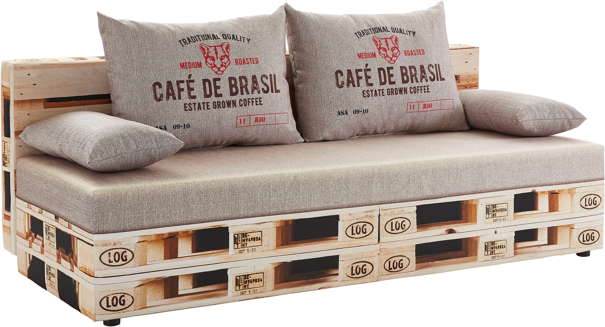 exxpo - sofa fashion Schlafsofa »Extravagantes Sofa für Individualisten mit Bettfunktion und Bettkasten«, in außergewöhnlichen Bezugsvarianten, Solitärmöbel