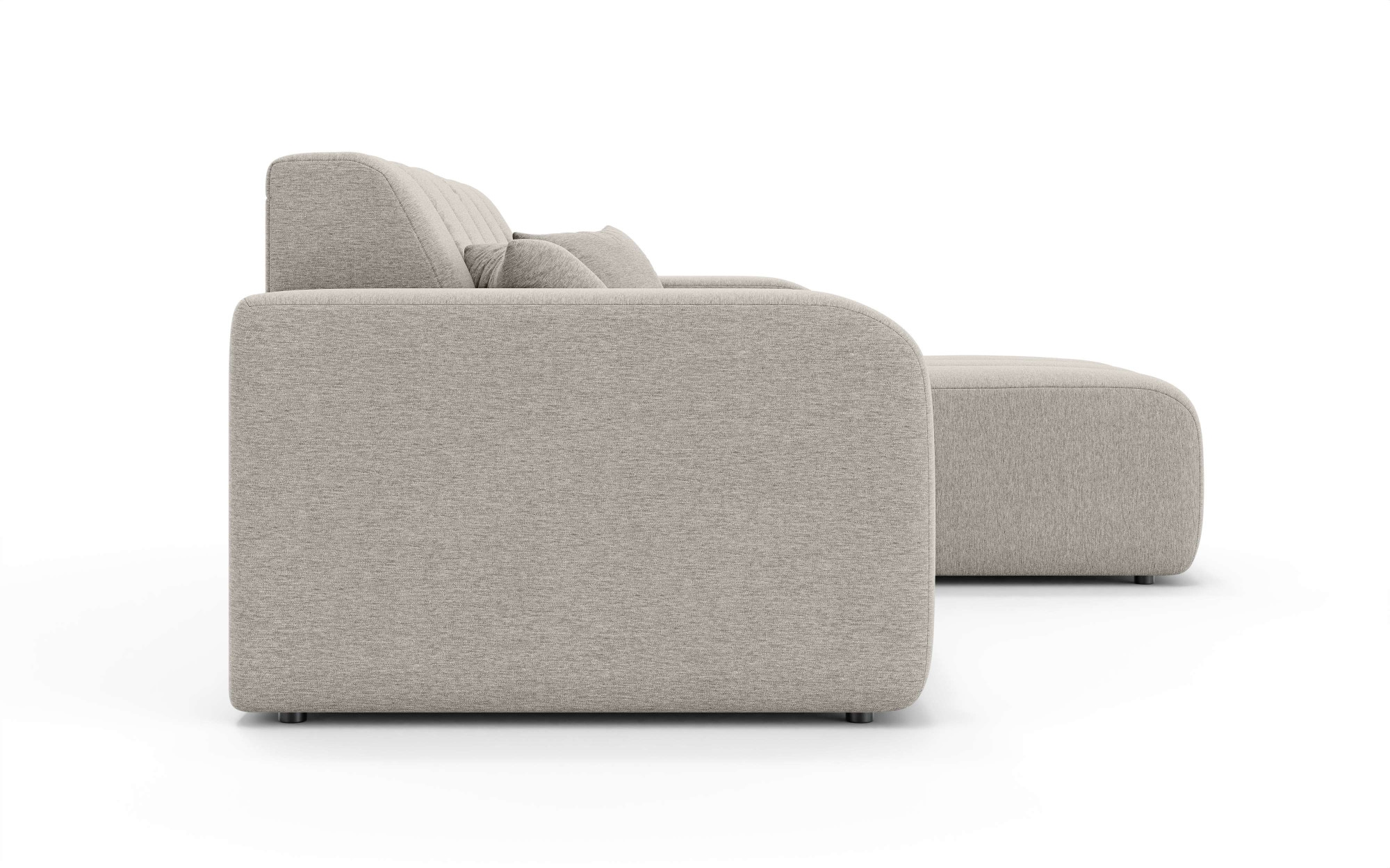 INOSIGN Ecksofa »CASSY L-Form, Schlafsofa mit Bettkasten, Maße B/T/H: 245/165/88 cm«, mit 2 Rückenkissen, Recamiere rechts oder links bestellbar