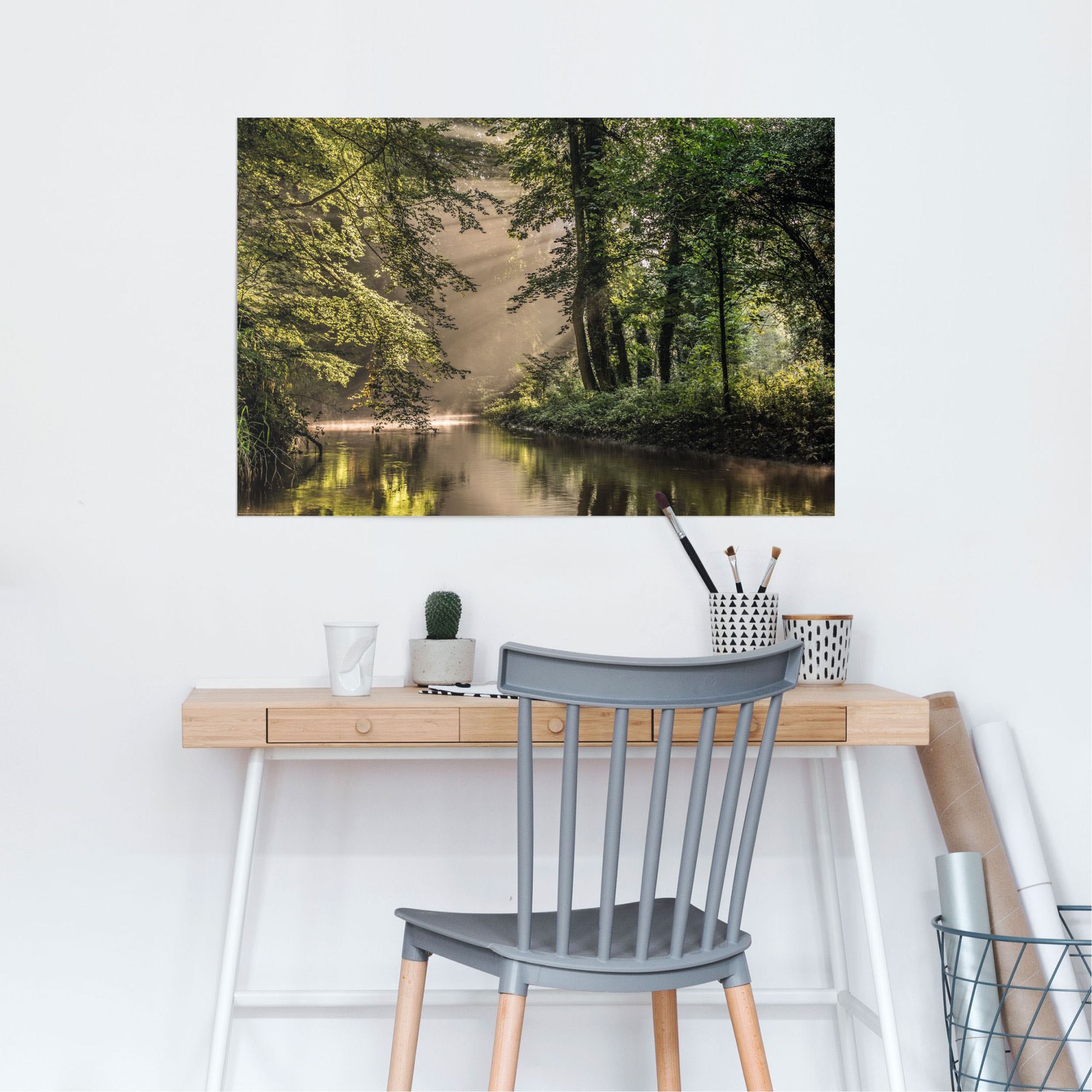Reinders! Poster »Lichtspiel am Waldsee«, (1 St.)