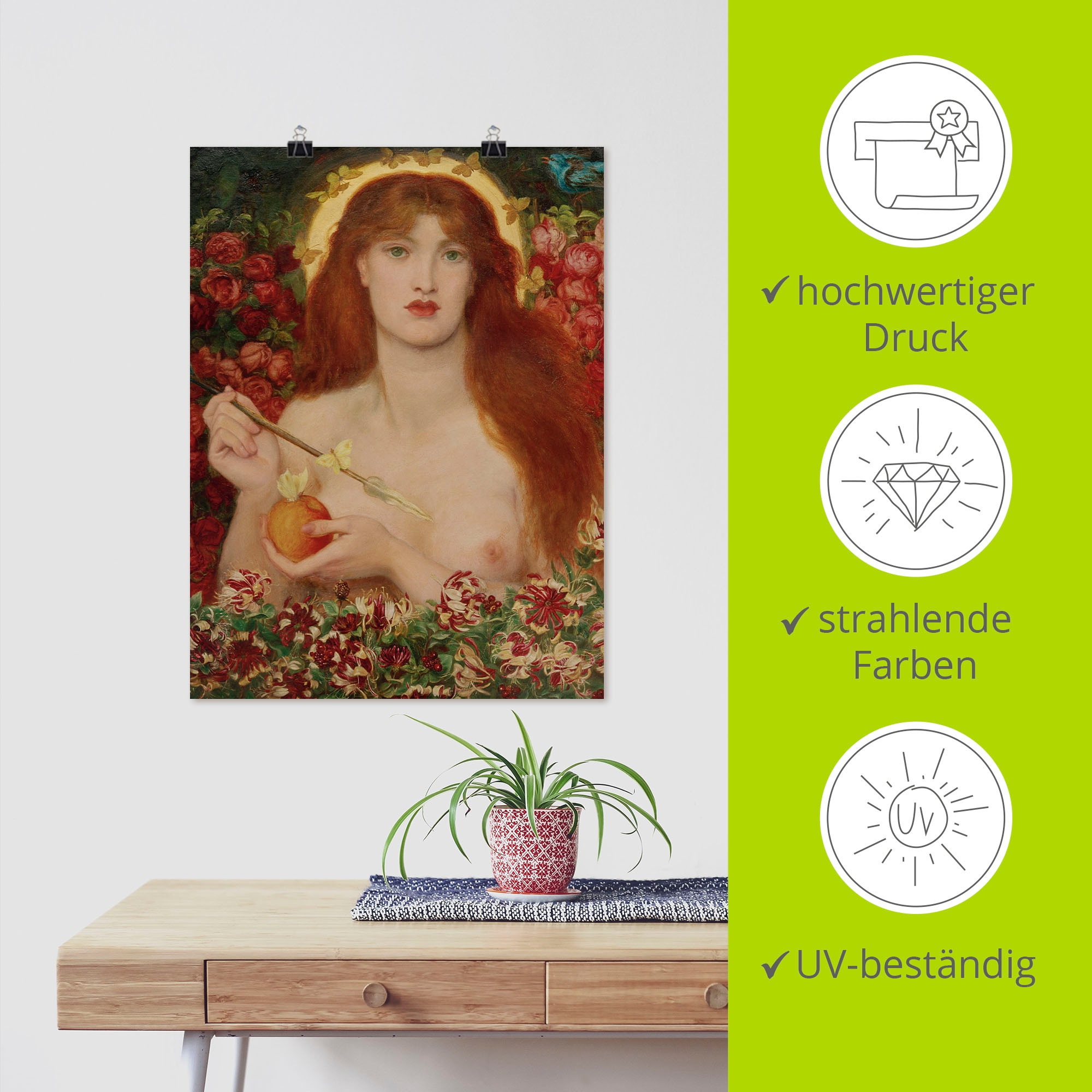 Artland Kunstdruck »Venus Verticordia«, Gottes Bilder, (1 St.), als Alubild, Leinwandbild, Wandaufkleber oder Poster in versch. Größen