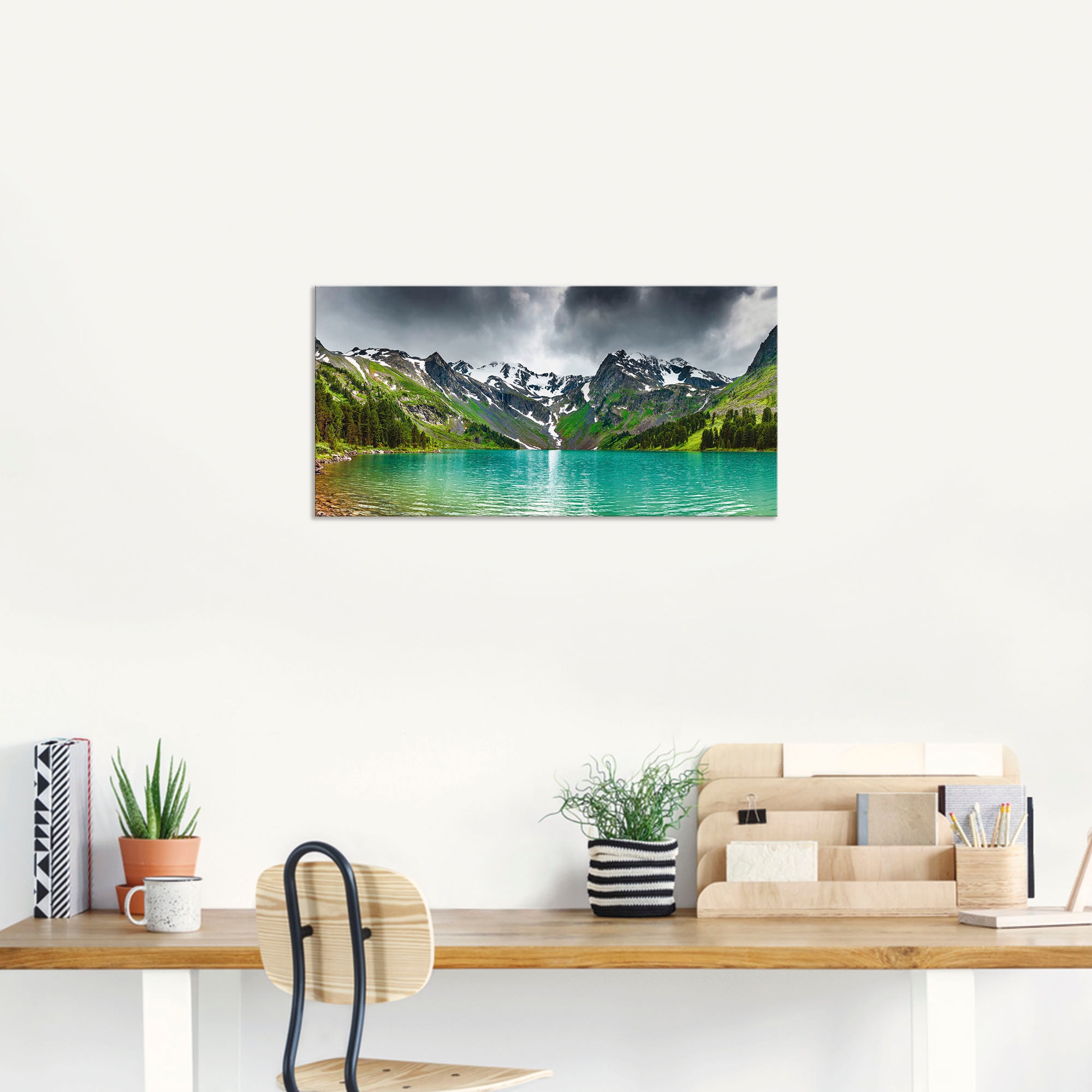 Artland Wandbild "Bergsee", Berge, (1 St.), als Alubild, Outdoorbild, Leinw günstig online kaufen