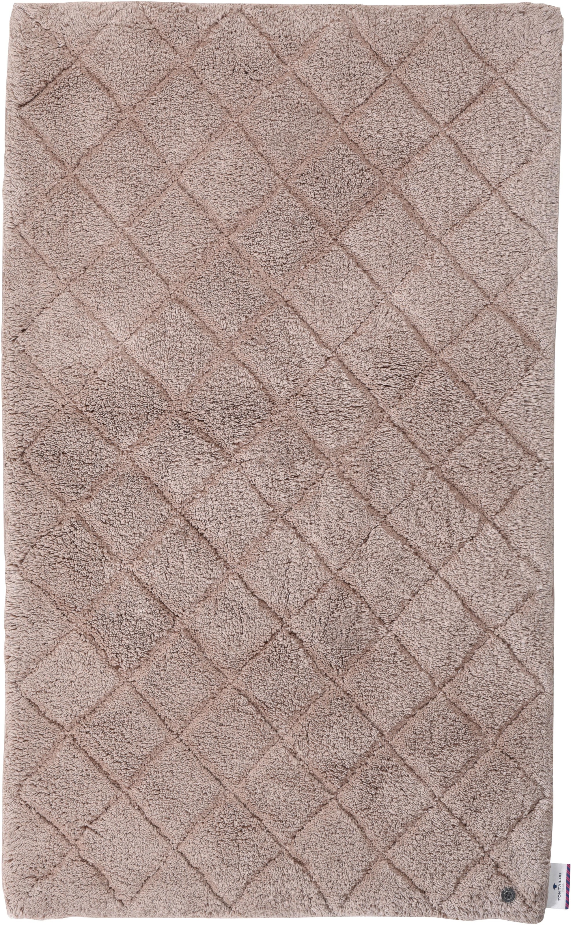 TOM TAILOR HOME Badematte »Cotton Diamond«, rutschhemmend beschichtet, fußb günstig online kaufen