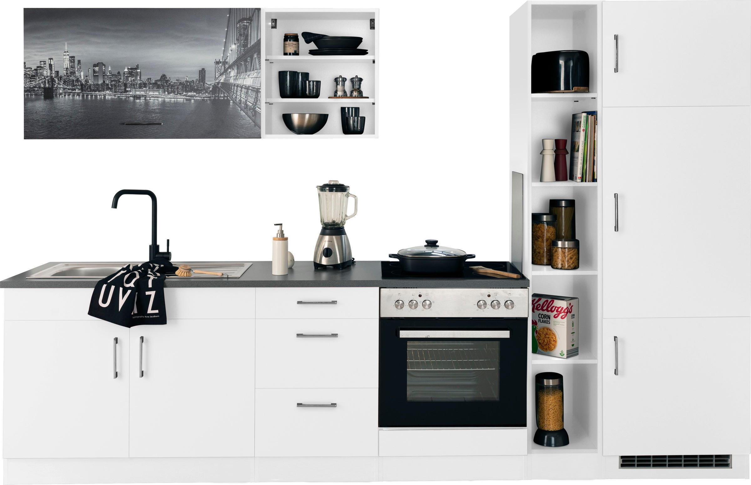 KOCHSTATION Küchenzeile »KS-Paris – Küchen mit einzigartigen Fotomotiven au günstig online kaufen