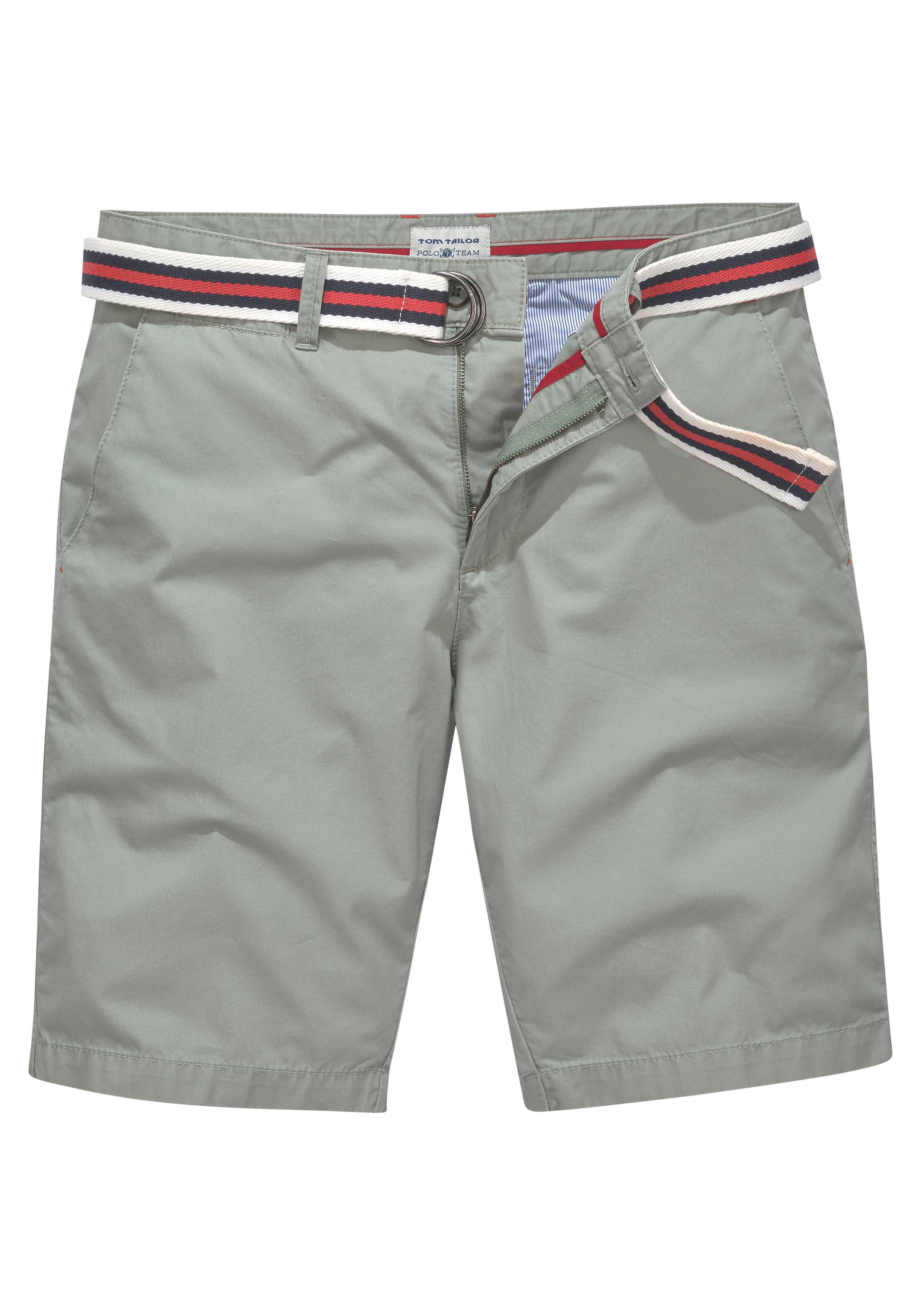 5. Bild von TOM TAILOR Polo Team Chinoshorts, (mit abnehmbarem Gürtel), in angenehmer Qualität
