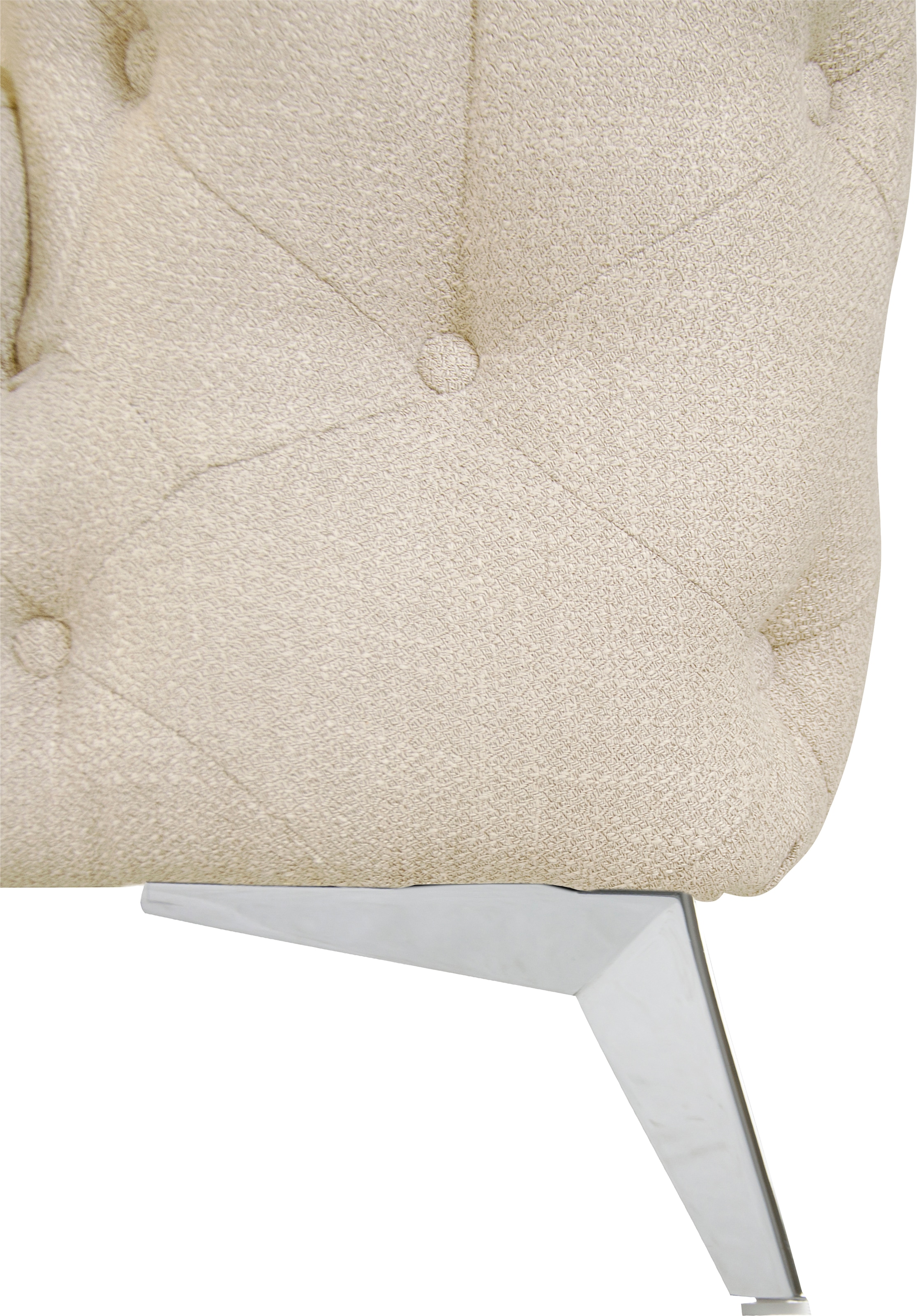 Home affaire Chesterfield-Sofa »Glynis« aufwändige Knopfheftung, moderne Chesterfield Optik, Fußfarbe wählbar