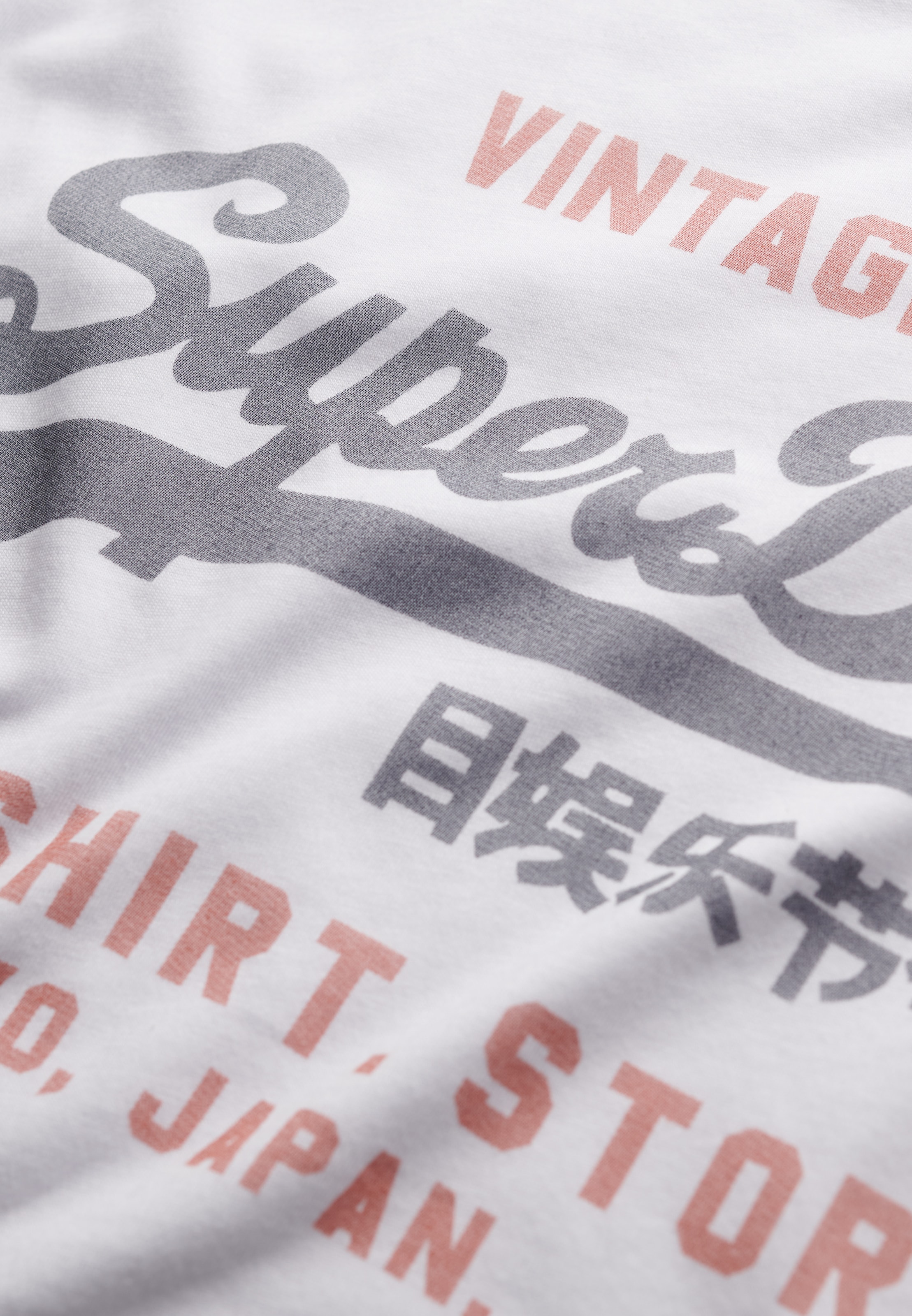 Superdry Rundhalsshirt »VL HERITAGE RELAXED TEE« Relaxed Fit, aus Baumwolle und Single Jersey, Kurzarm, pflegeleicht