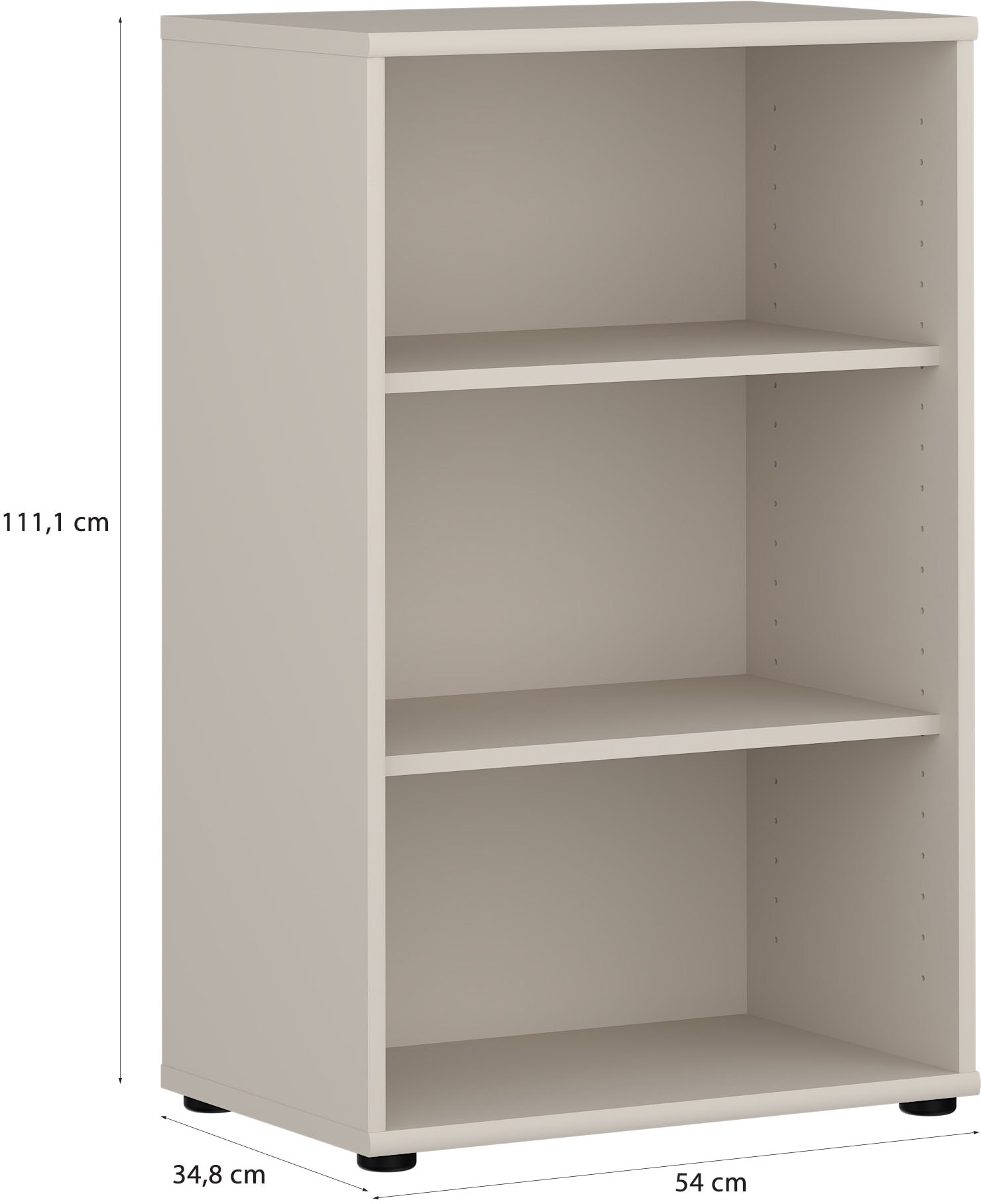 FORTE Regal »Tempra, Mehrzweckregal Höhe  85,5cm, 2 Ablageböden« Breite ca. 54 cm