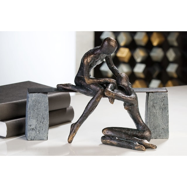 Casablanca by Gilde Dekofigur »Skulptur Freundschaft«, (1 St.), Dekoobjekt,  Höhe 22 cm, mit Spruchanhänger, Wohnzimmer online kaufen | Dekofiguren