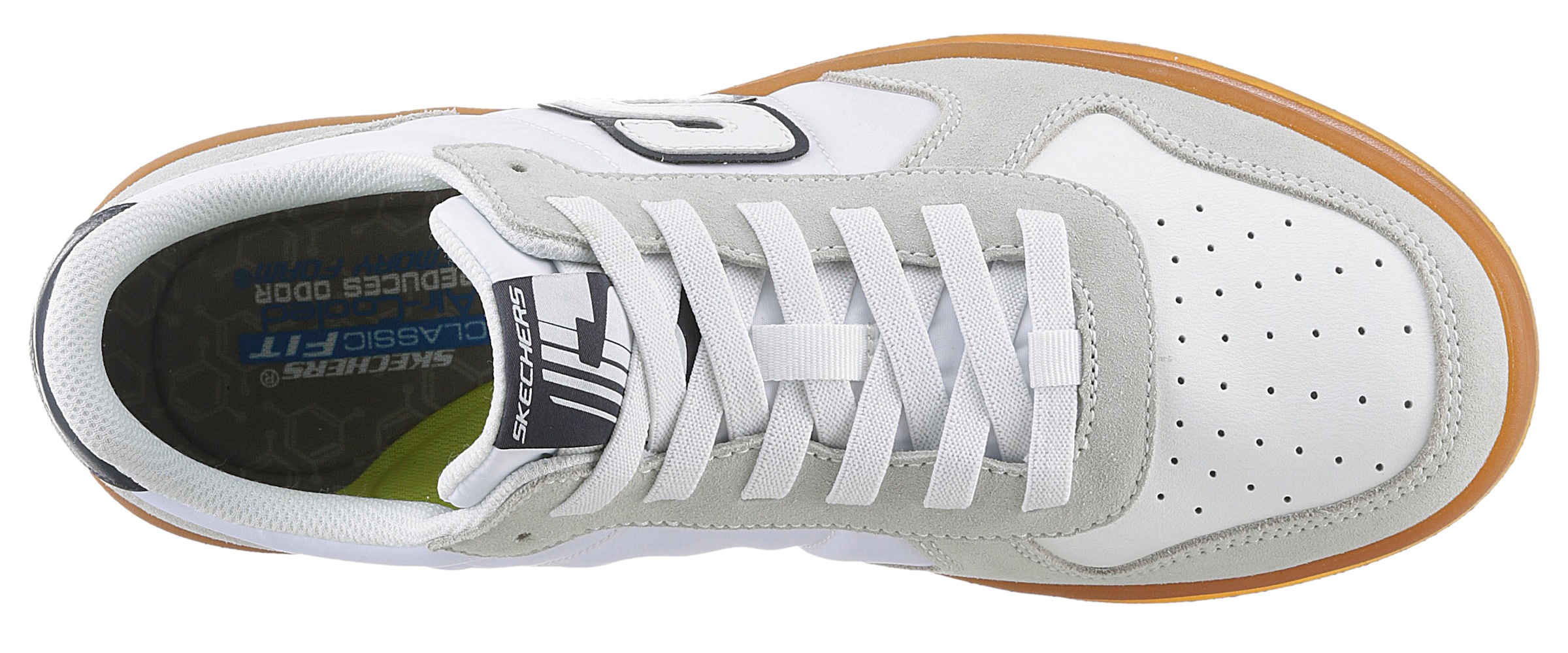 Skechers Slip-On Sneaker »NEW WAVE CUP-CALVEN«, Retro Sneaker, Schnürschuh mit Gummizug