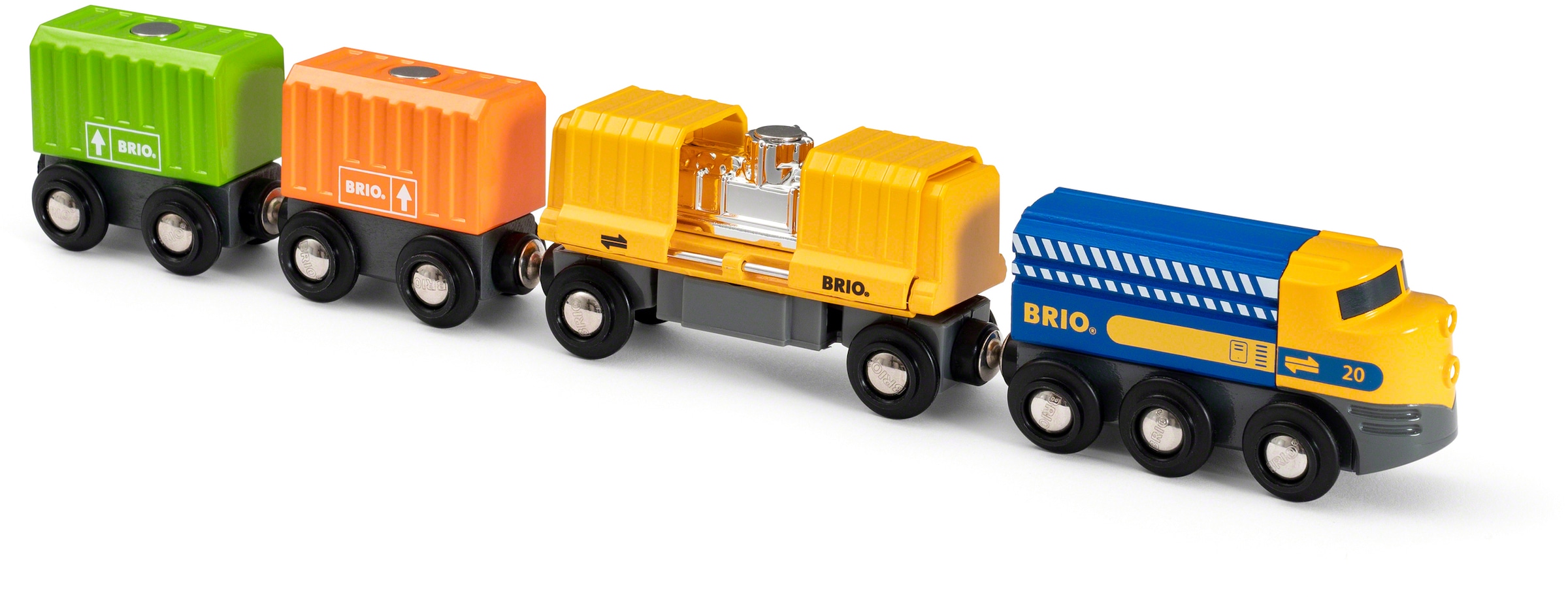 BRIO® Spielzeug-Eisenbahn »Güterzug mit drei Waggons«, FSC® - schützt Wald - weltweit