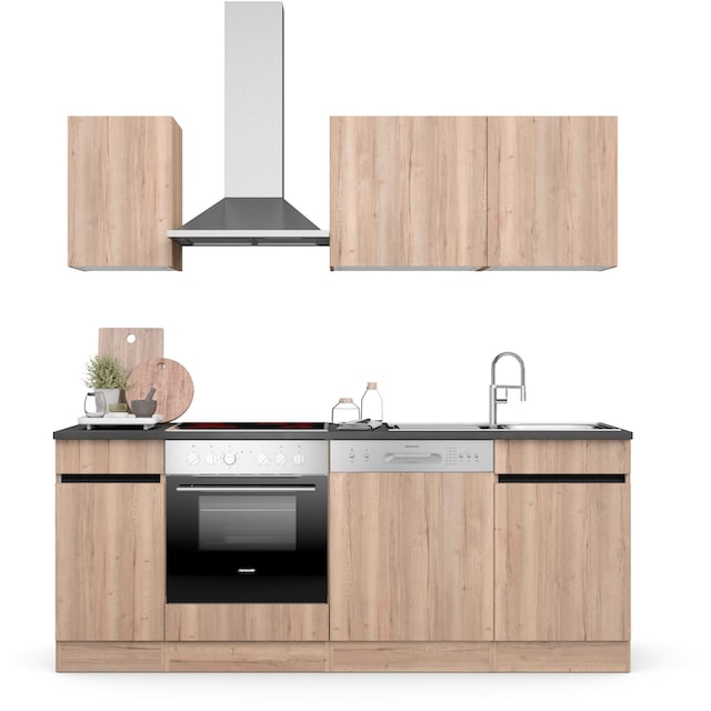 OPTIFIT Küche »Safeli«, Breite 210 cm, wahlweise mit oder ohne Hanseatic-E-Geräte  auf Rechnung kaufen