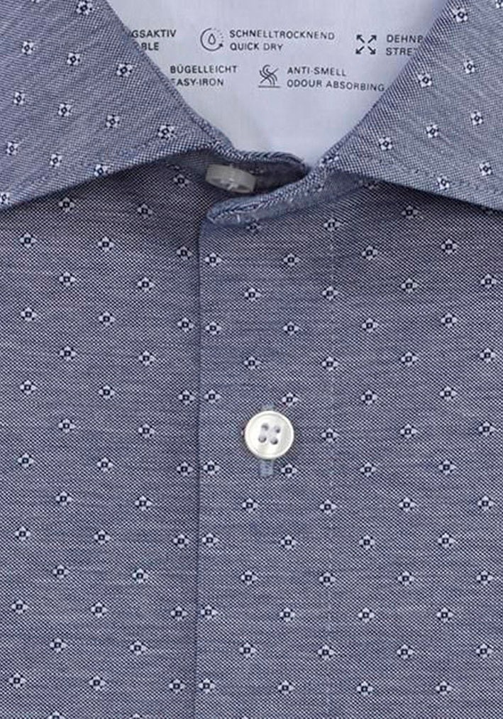 OLYMP Langarmhemd »No. Six 24/Seven super slim Jerseyhemd«