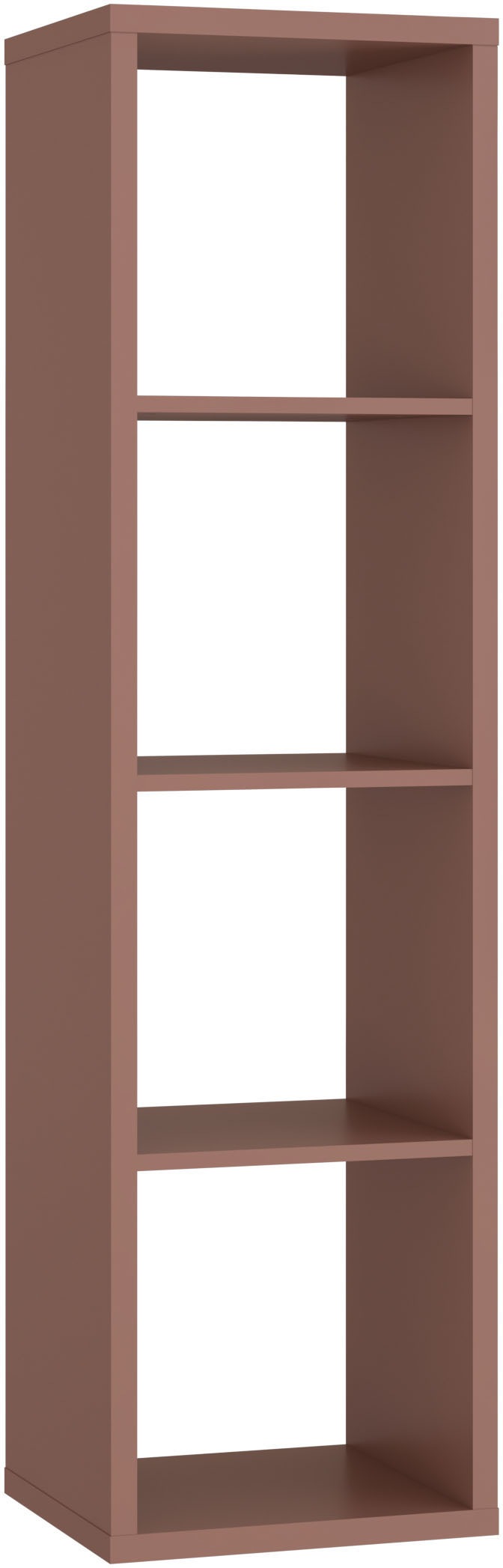 FORTE Standregal »Mauro, FSC -zertifiziert« Fachgröße 33x33cm, 4 Fächer terracotta