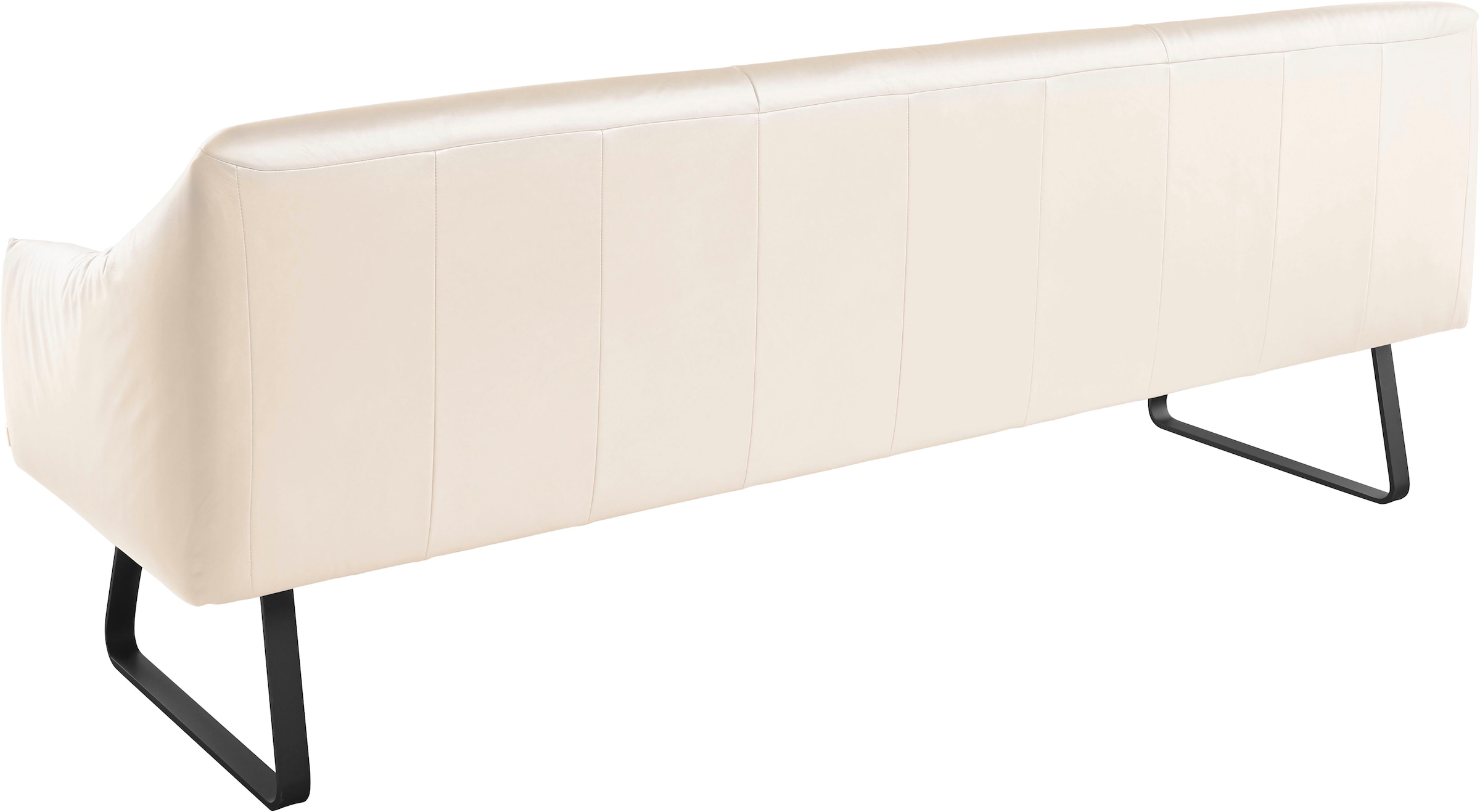 Musterring Essbank »JustB! SP500«, (1 St.), Metallkufe schwarz, verschiedene Farben, Breite 220 oder 250 cm