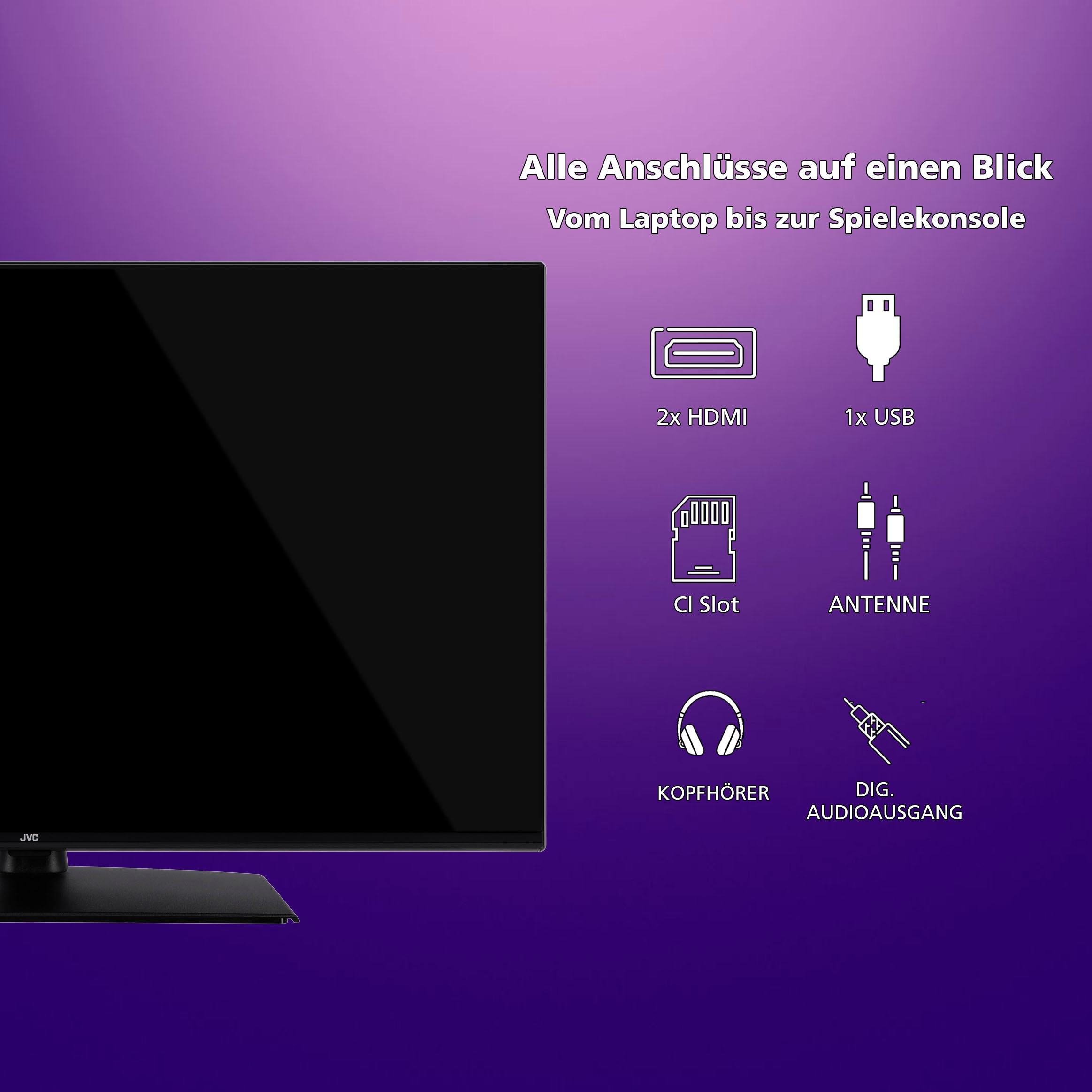 JVC LED-Fernseher »LT-40VF4455«, Full HD
