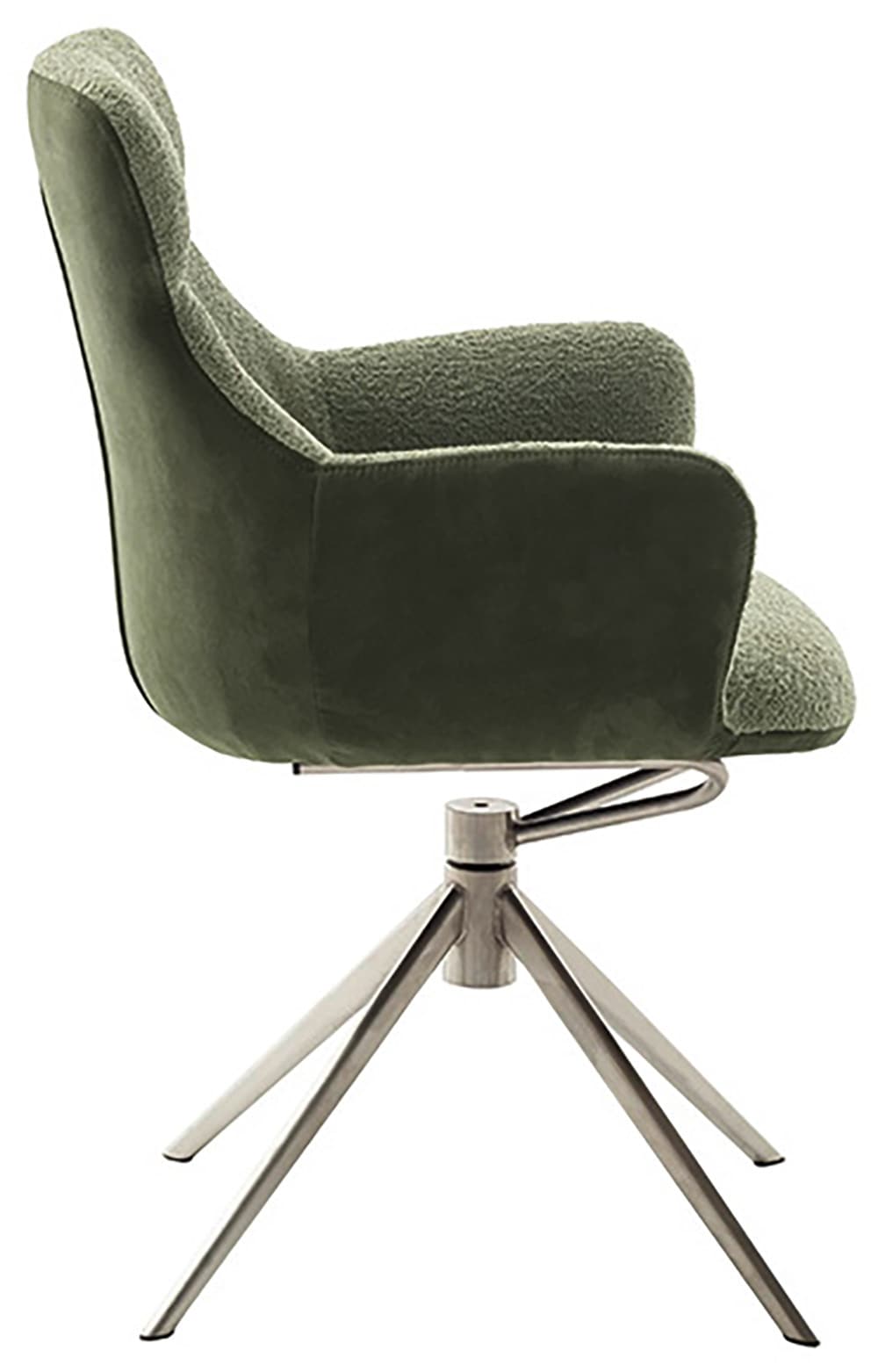 MCA furniture Esszimmerstuhl »PELION«, Feingewebe, (2er-Set), drehbar 360°, Dreh- & Schwingfunktion, Sitzhöhe ca. 50 cm
